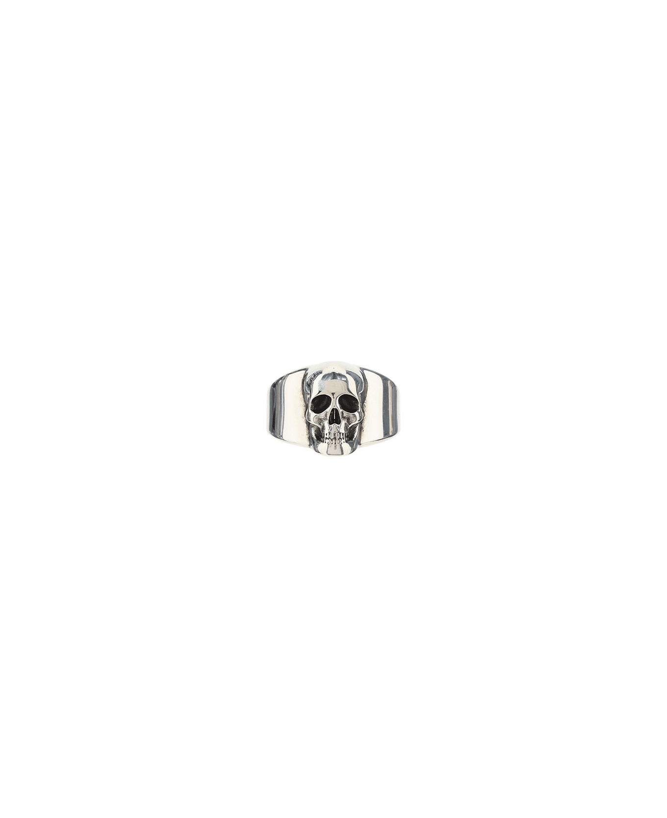 Alexander McQueen Skull Ring - A.silver