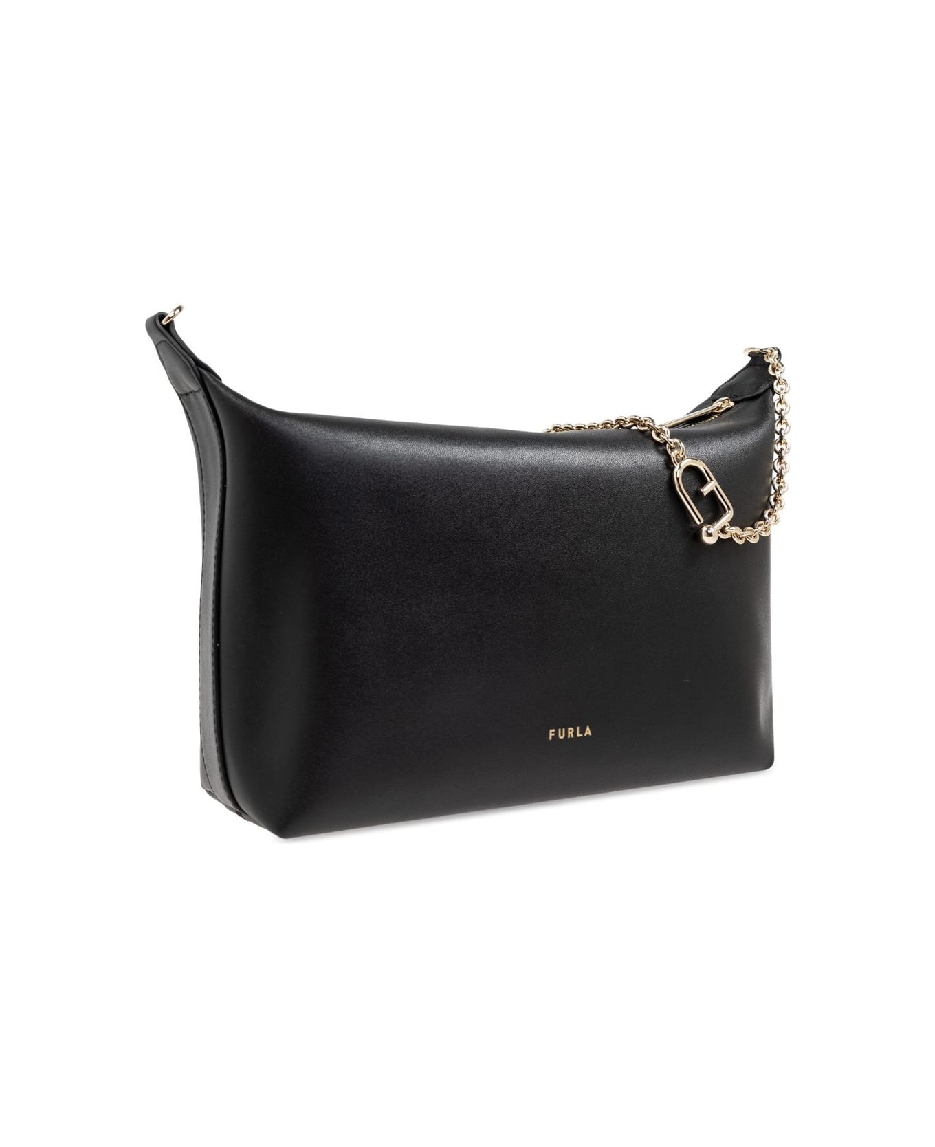 Furla Nuvola Mini Crossbody Hobo - Black