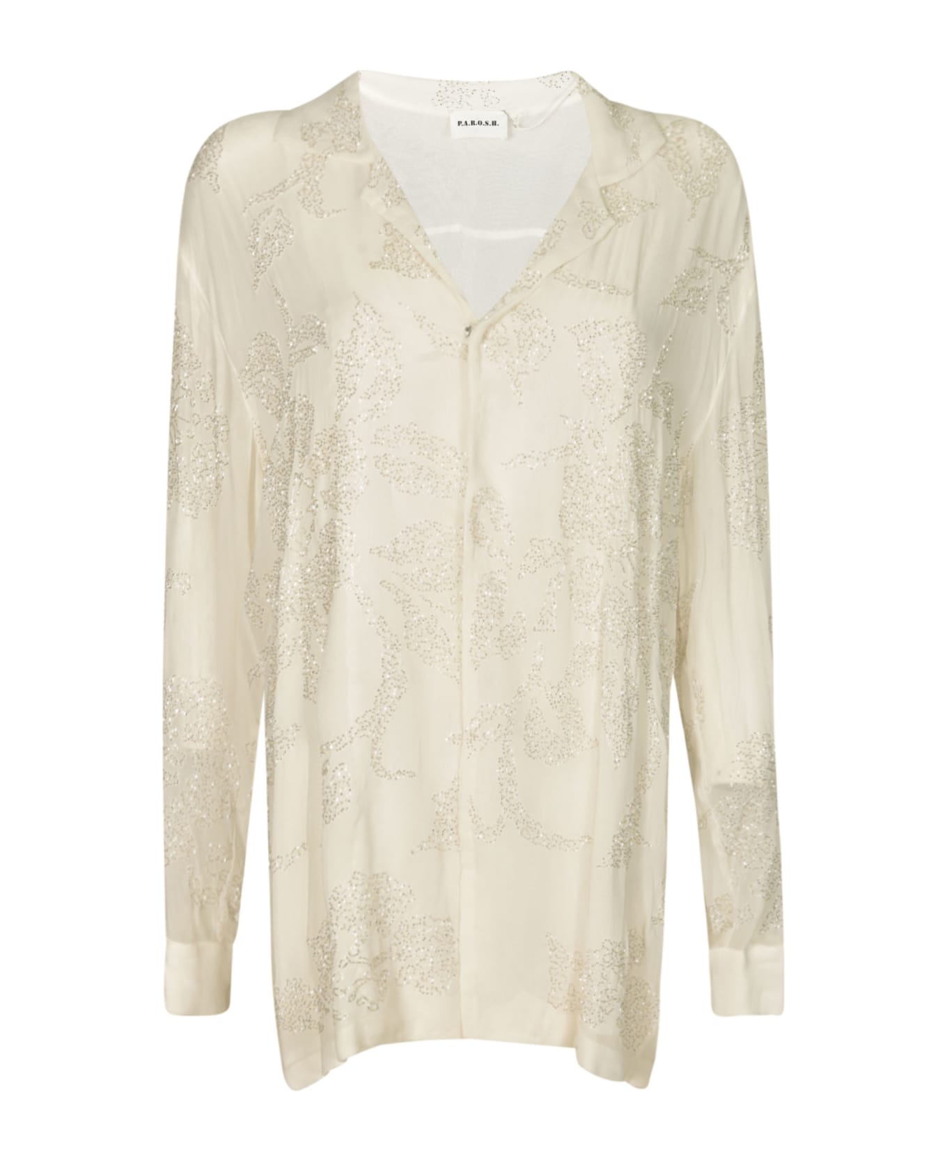 Parosh Glittery Shirt - White