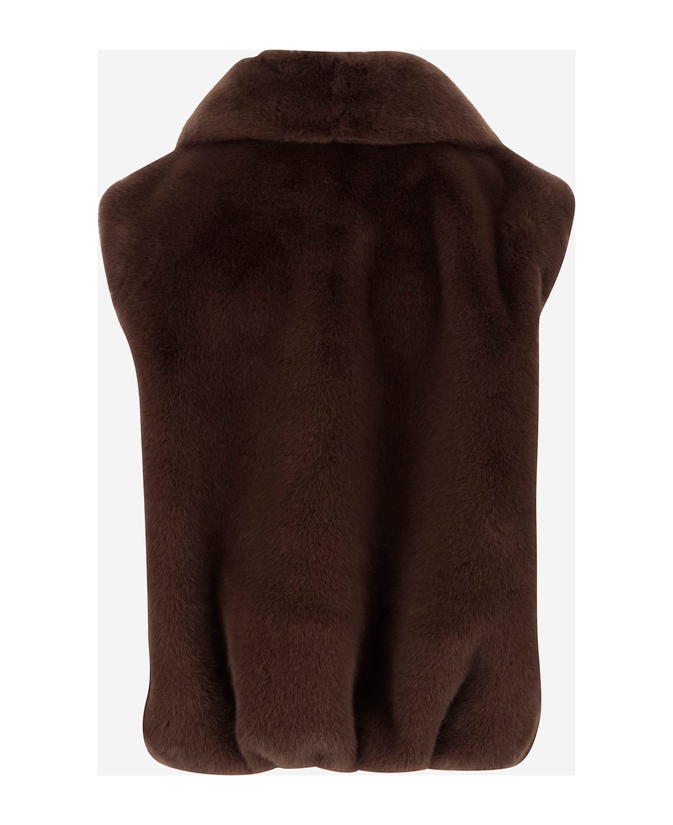 Pinko Deyn Nylon Vest - Marrone scuro