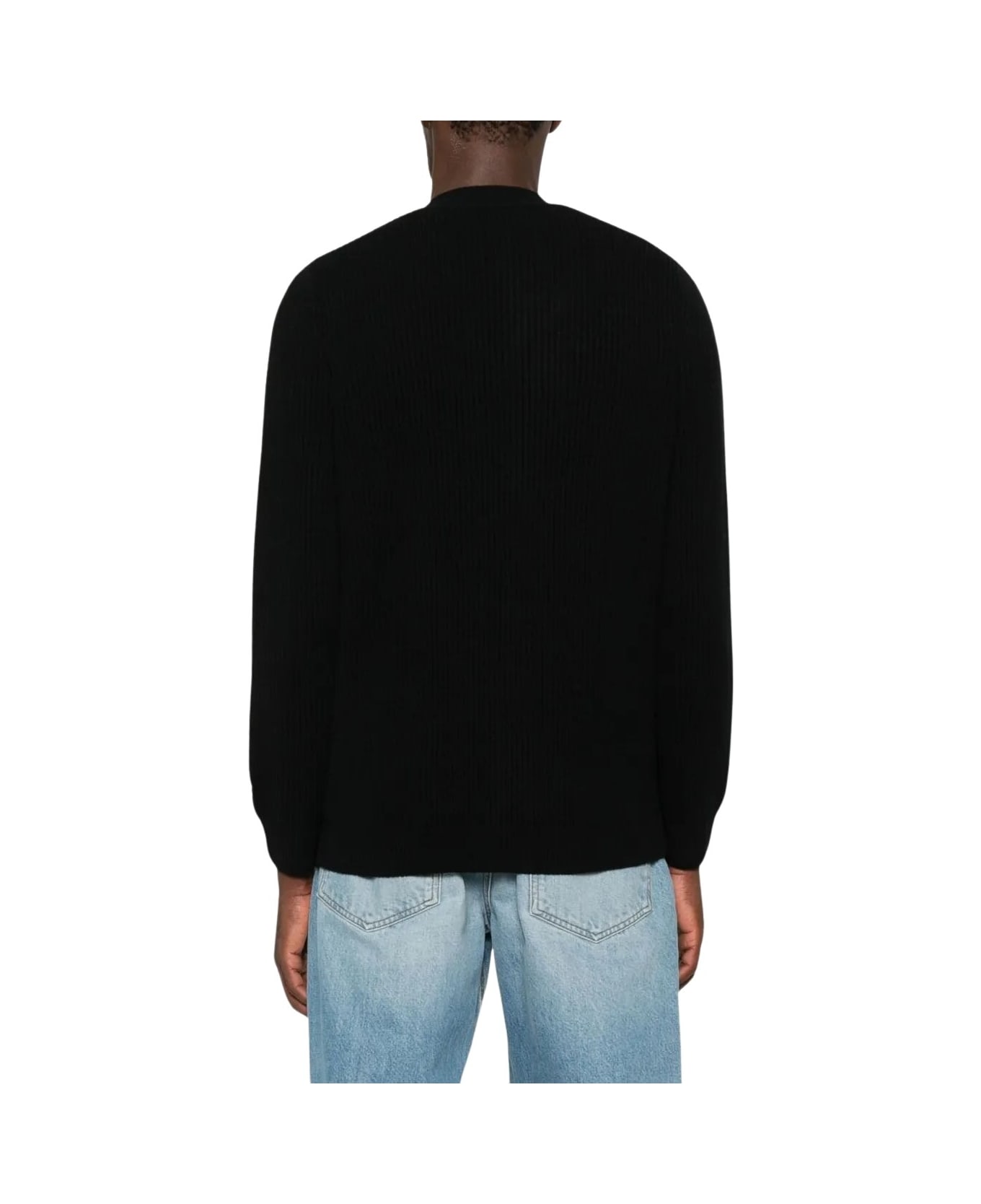 MC2 Saint Barth Herrison Rib Wool - Black