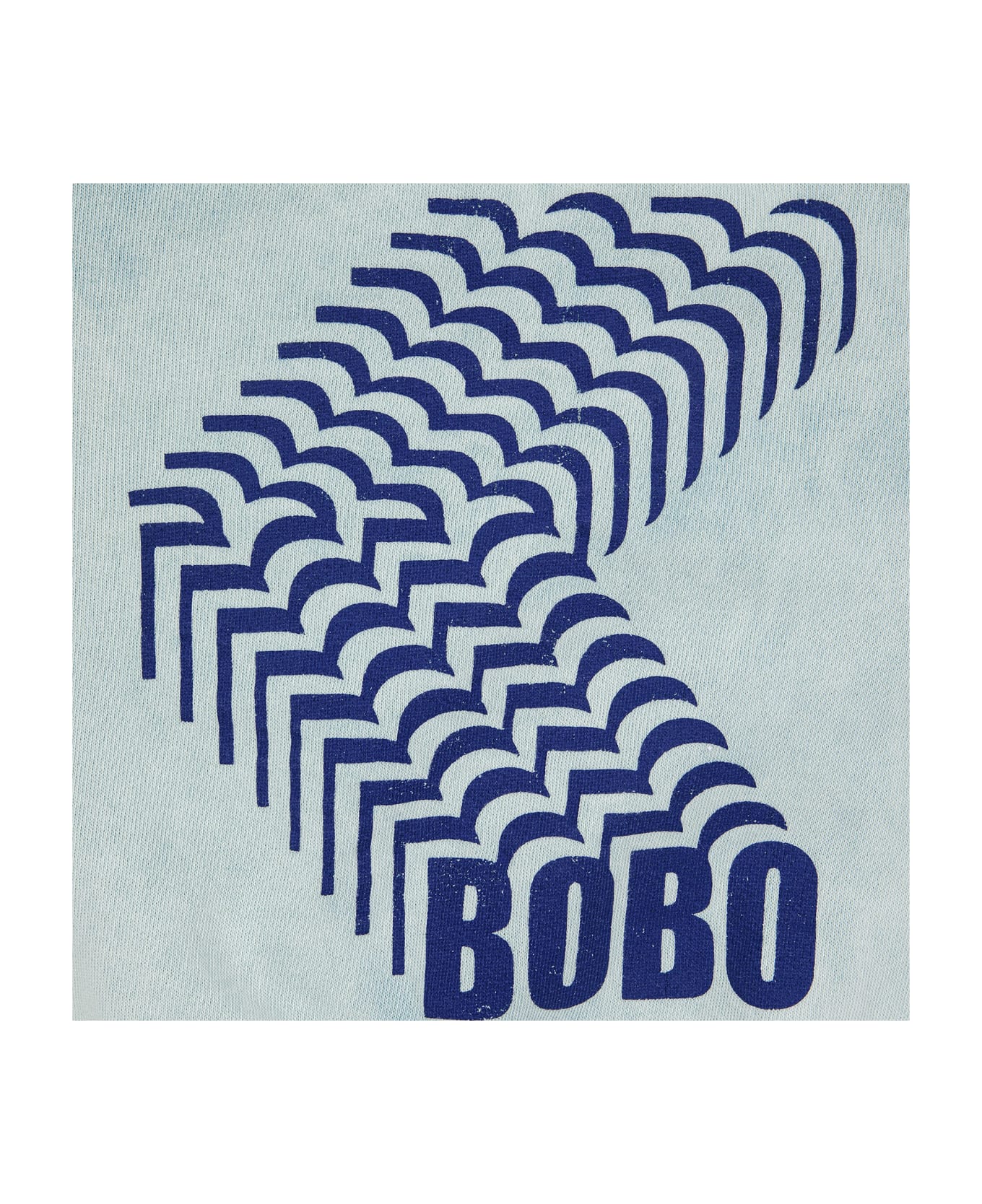 Bobo Choses Light Blue Sweatshirt For Kids With Logo - Light Blue