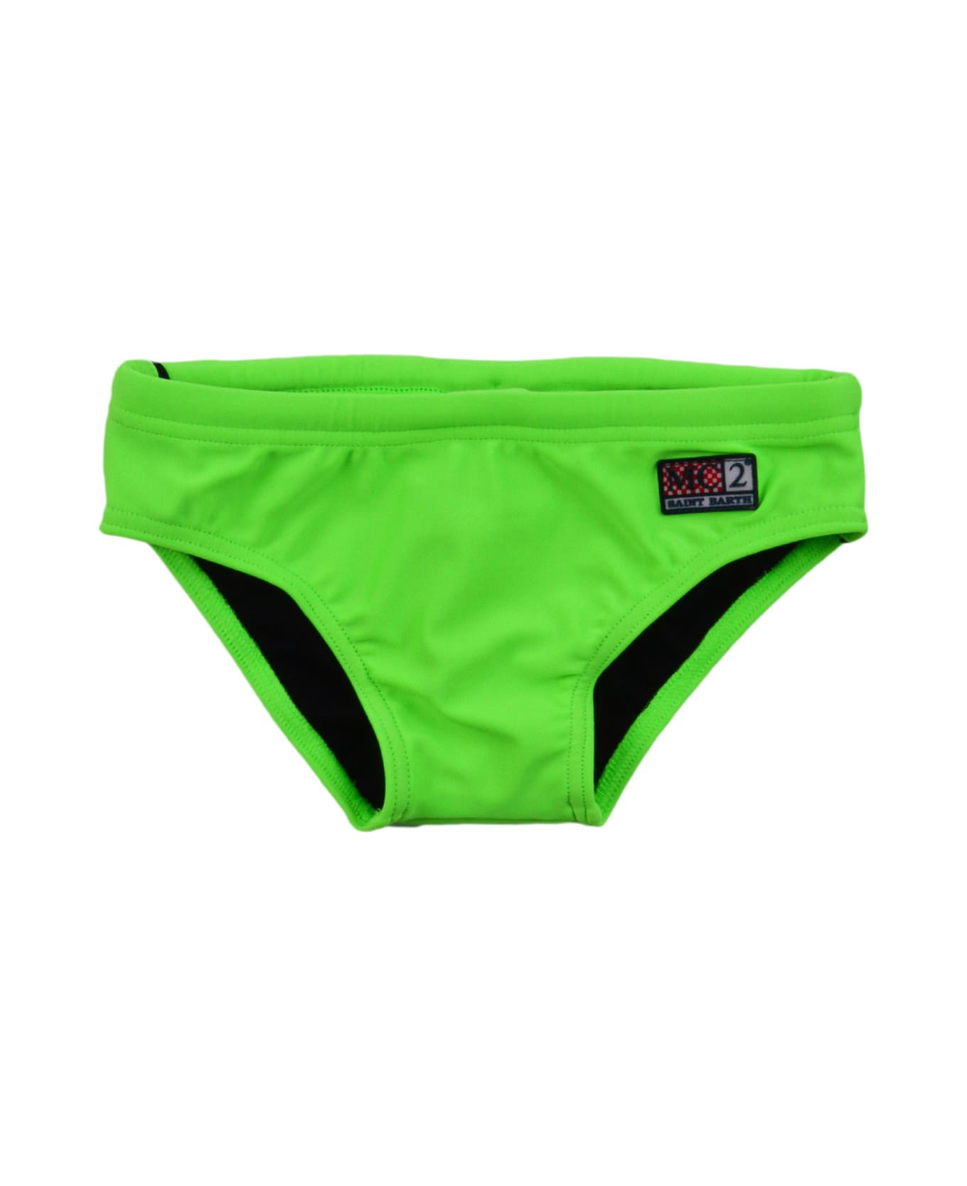MC2 Saint Barth Swimsuit With Logo - Green アンダーウェア