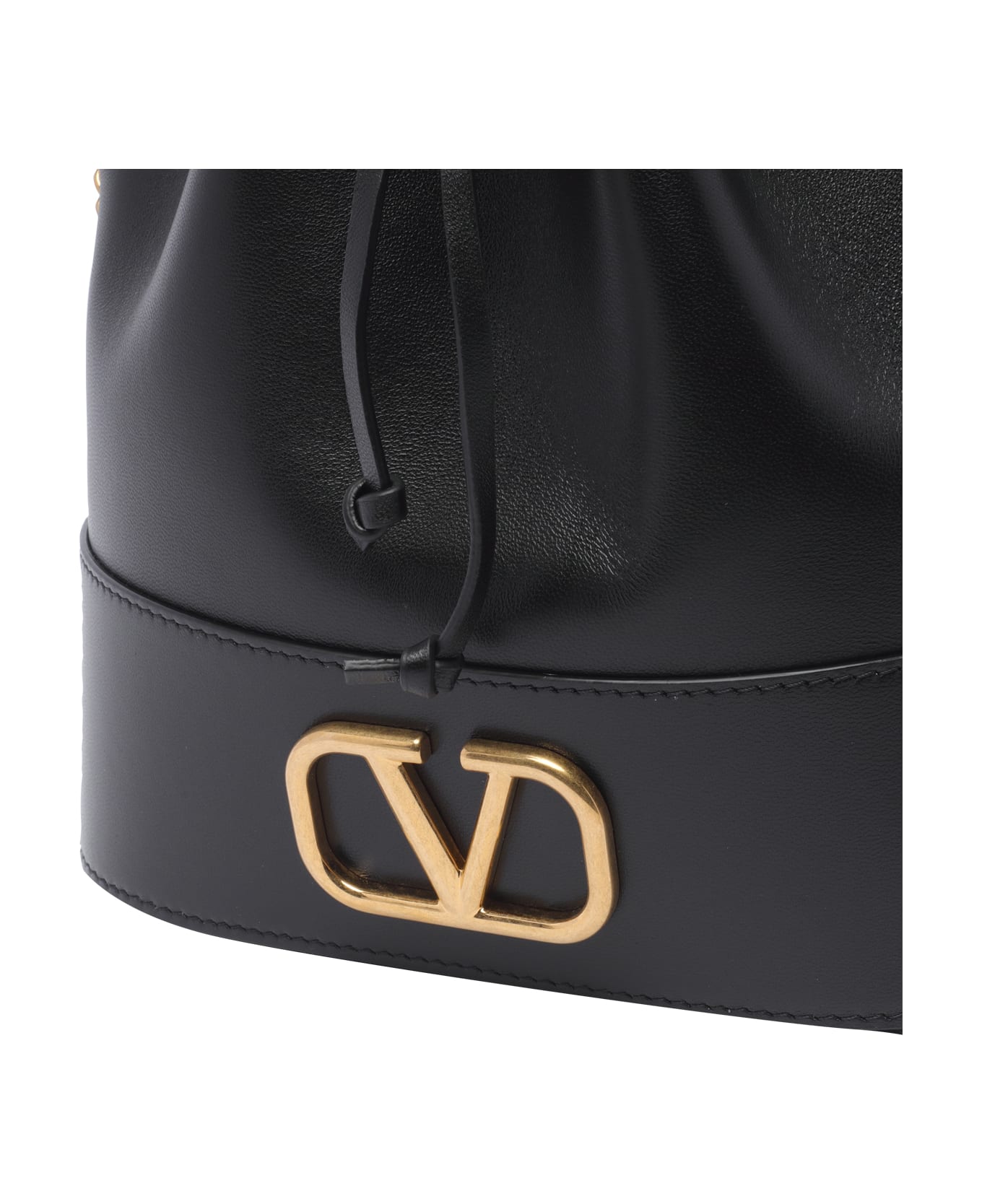 Valentino Garavani Vlogo Signature Bucket Bag - Black