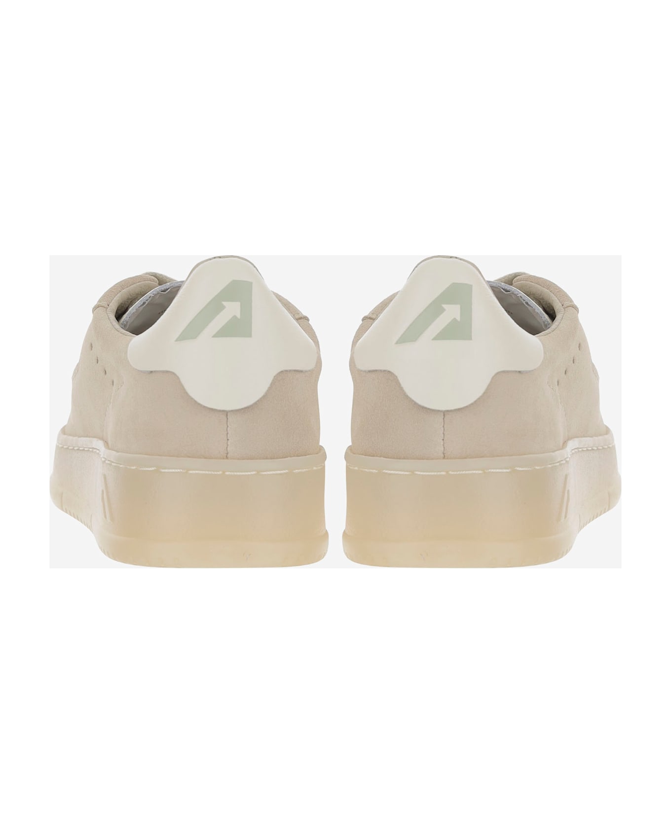 Autry Dallas Low Leather Sneakers - Beige