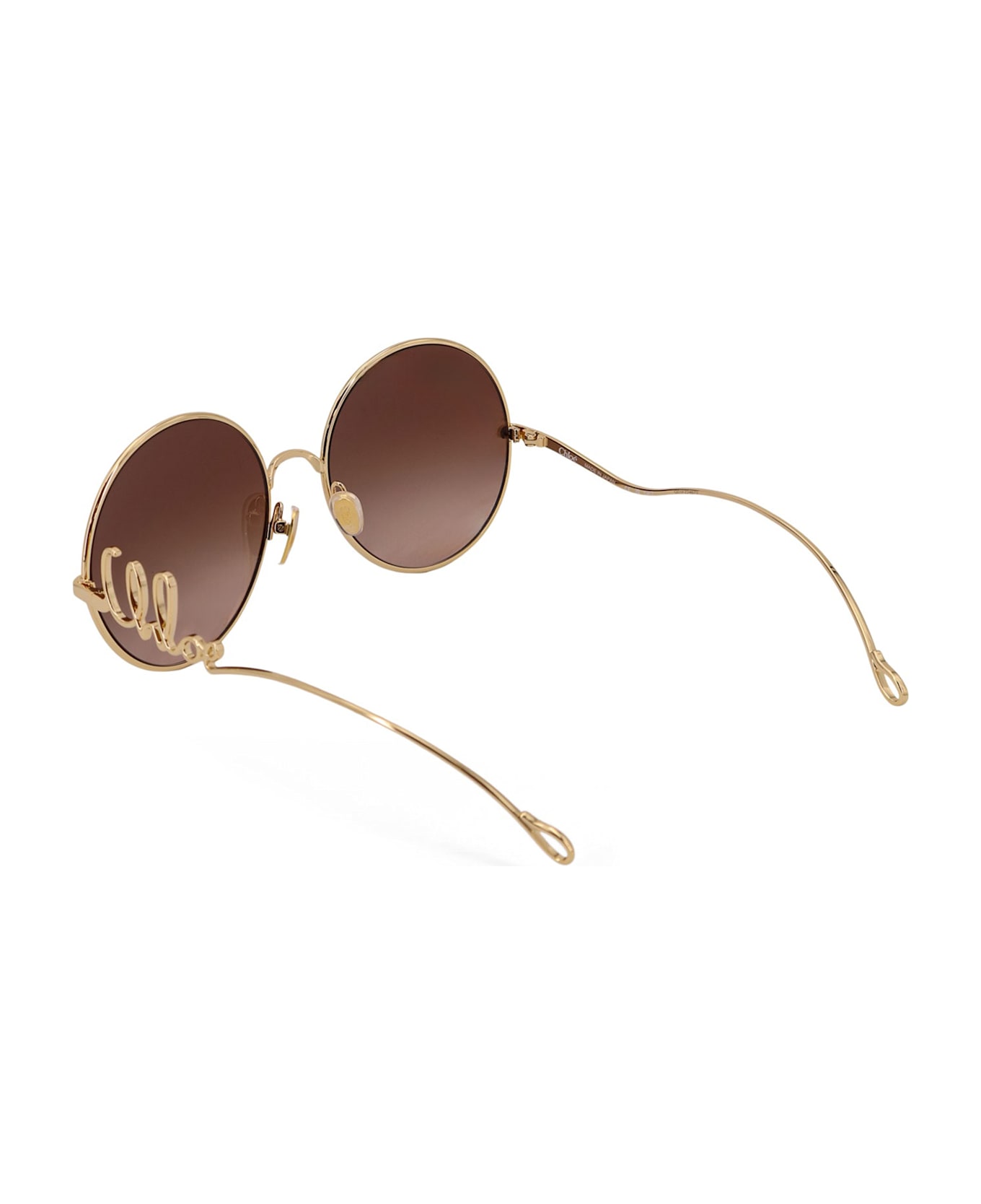 Chloé Metal Sunglasses - Gold/brown