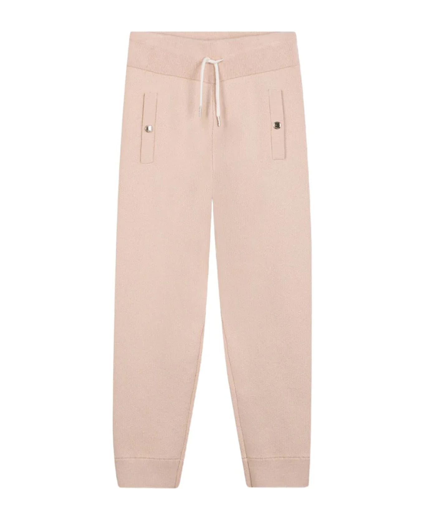 Chloé Beige Trousers For Girl With Logo - Beige