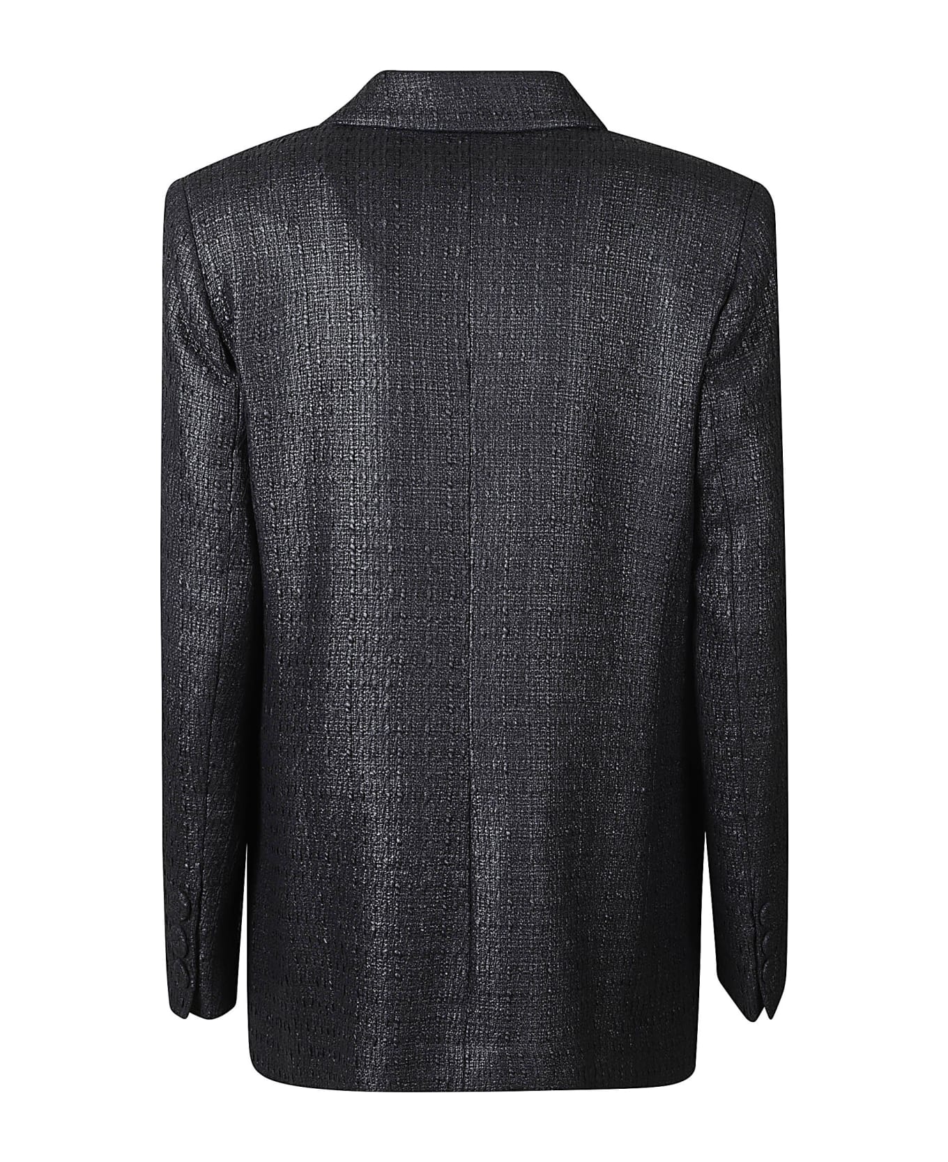 Federica Tosi Single-button Tweed Blazer - Black