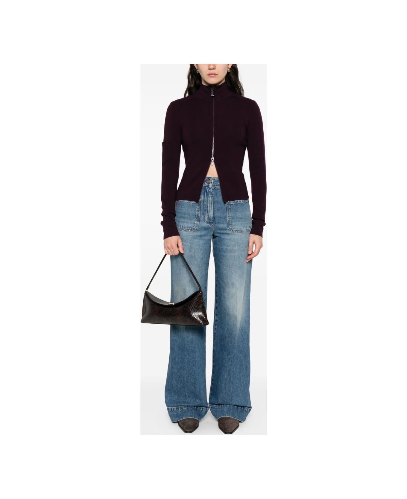 Victoria Beckham Jeans With Pockets - Blue