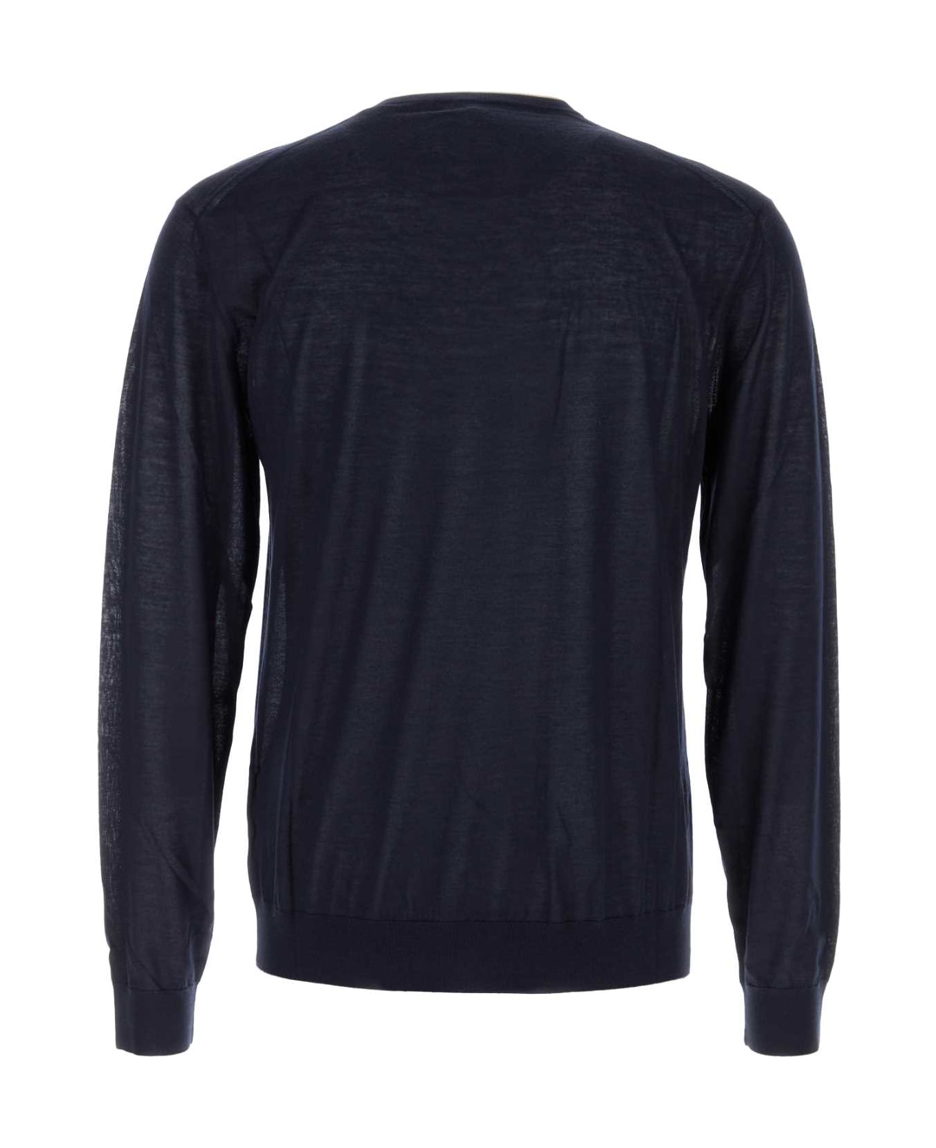 Prada Navy Blue Cashmere Blend Sweater - BLEU