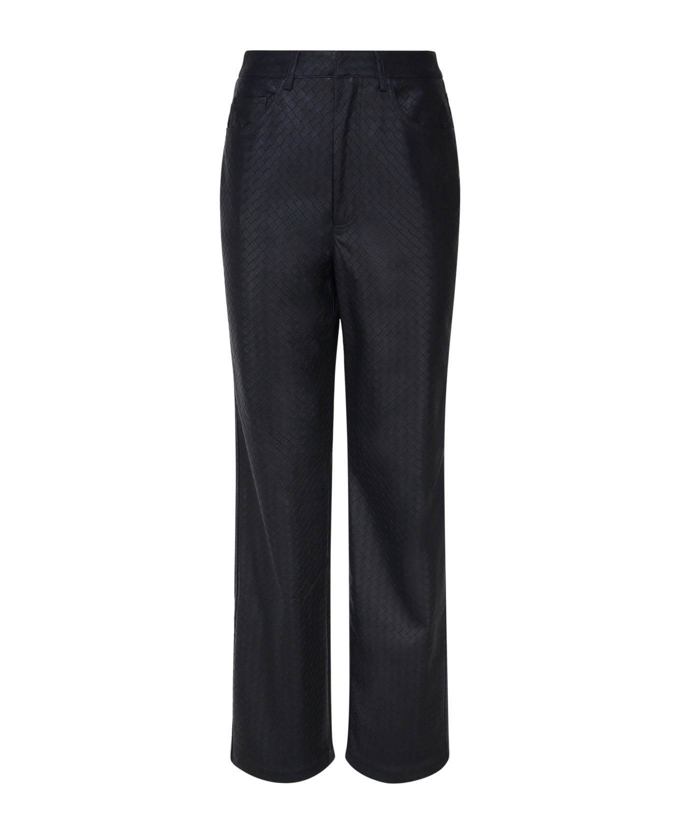 Rotate by Birger Christensen Straight Braided Pants - Sky Captain (Dark Blue)