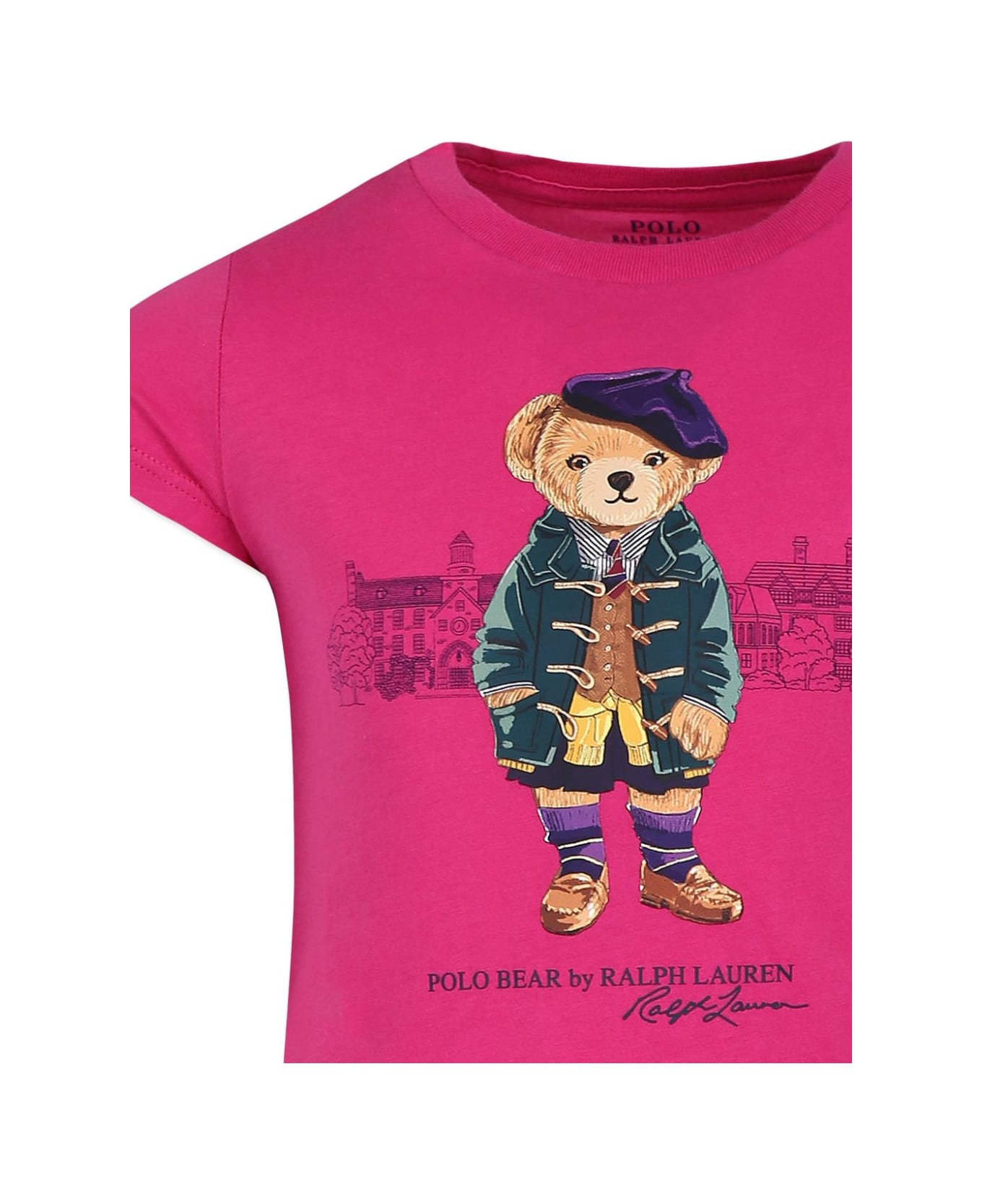 Ralph Lauren Fuchsia Girl T-shirt - Pink