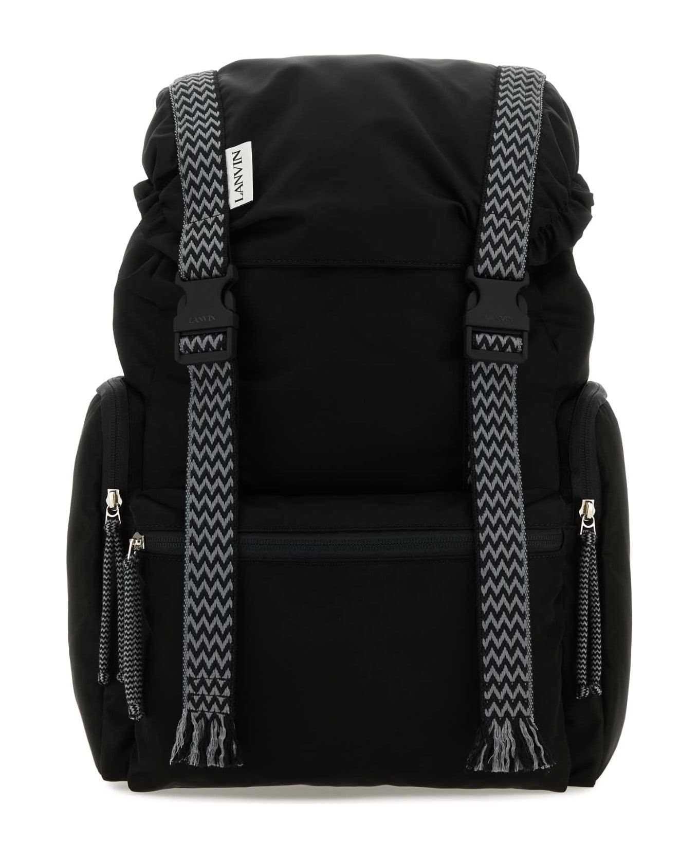 Lanvin Black Nylon Curb Backpack - Black