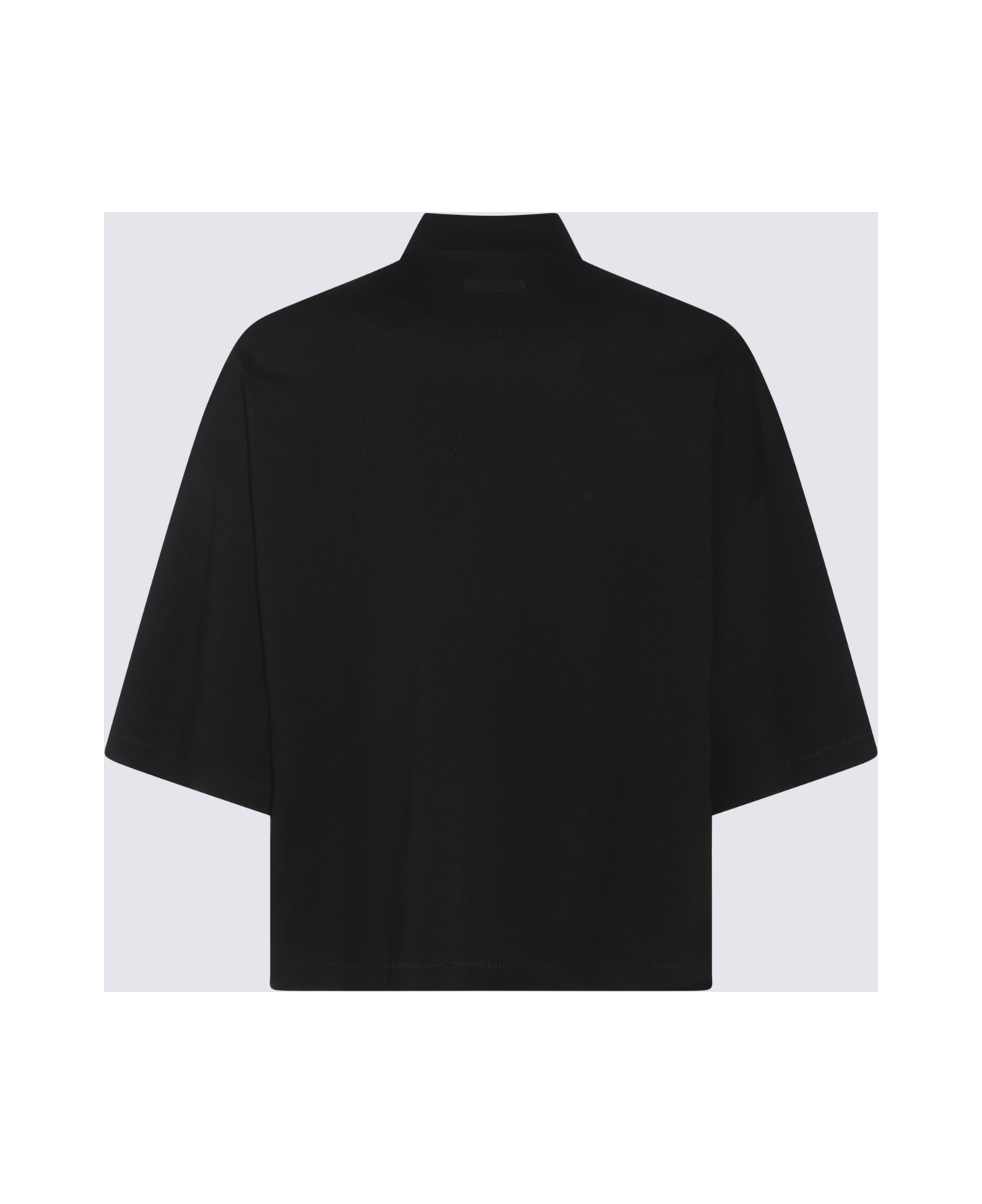 Fear of God Black Cotton Polo Shirt - Black