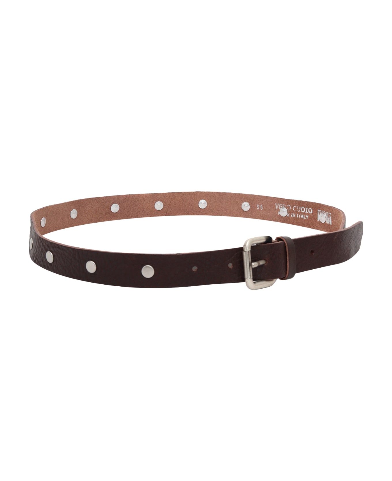 Paolo Pecora Studded Belt - BROWN
