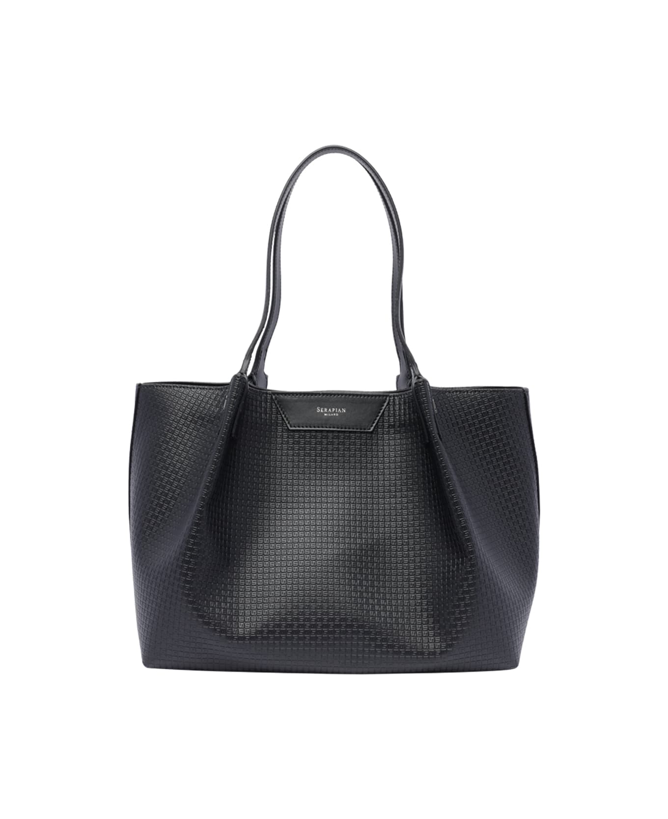 Serapian Small Secret Shoulder Bag - Black