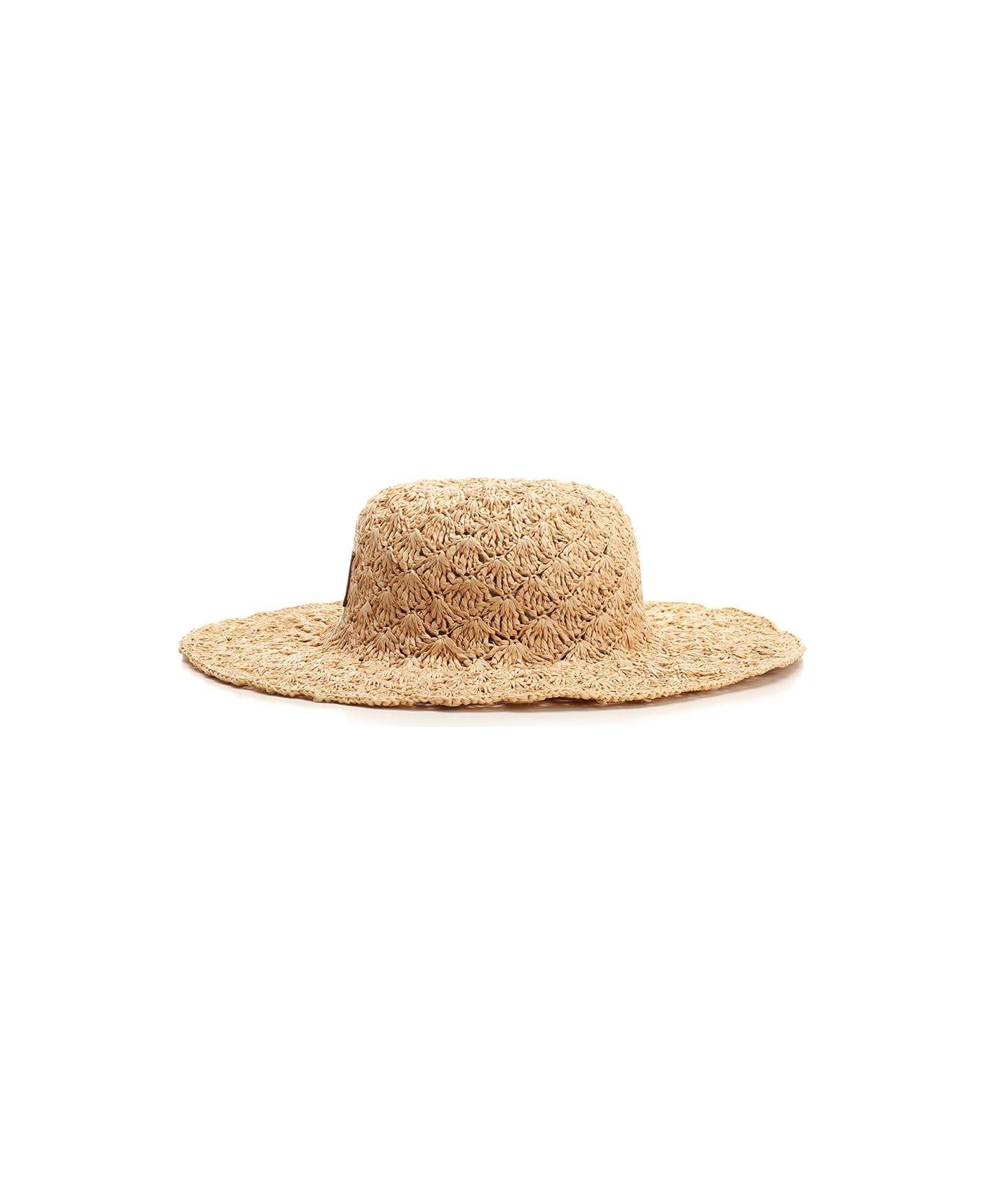 Isabel Marant Logo Patch Weaved Hat - Beige 帽子