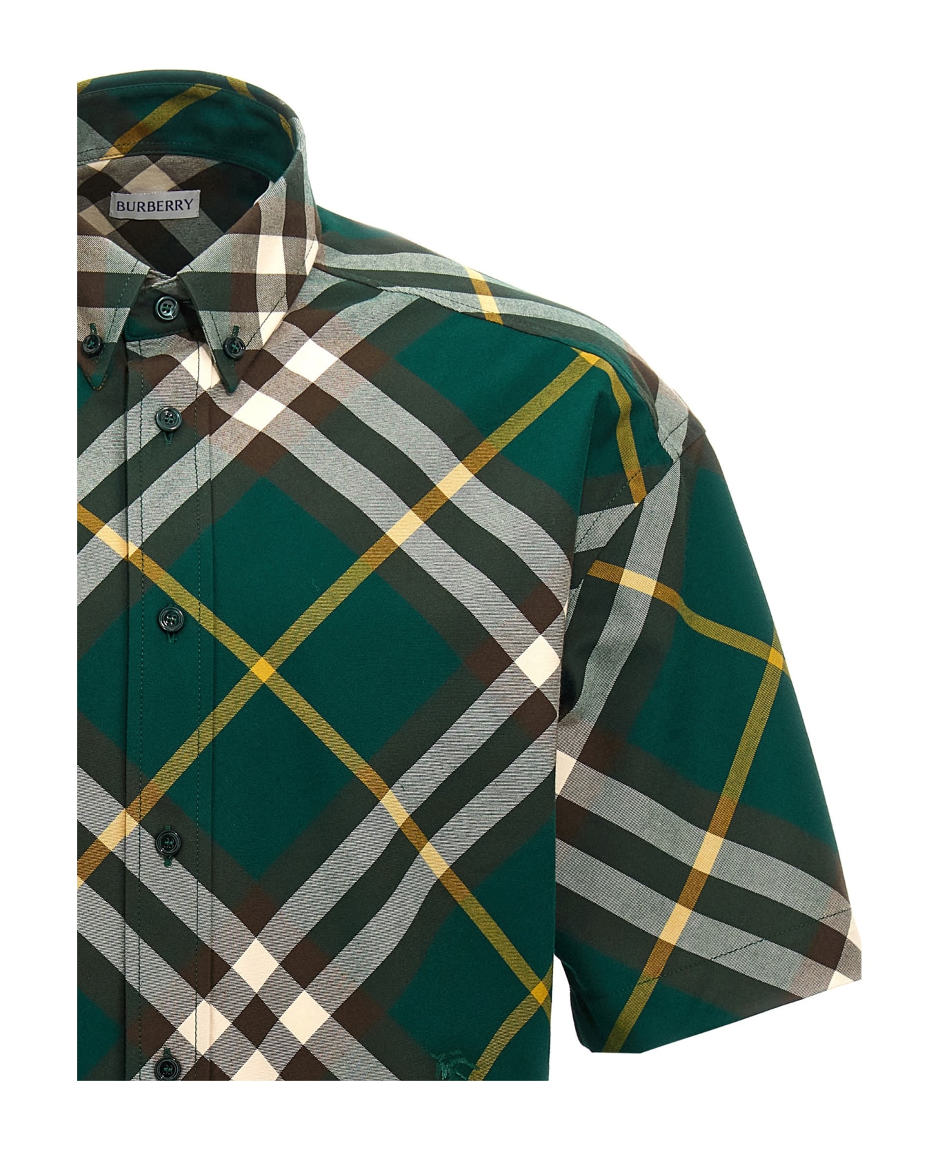 Burberry Check Shirt - Green