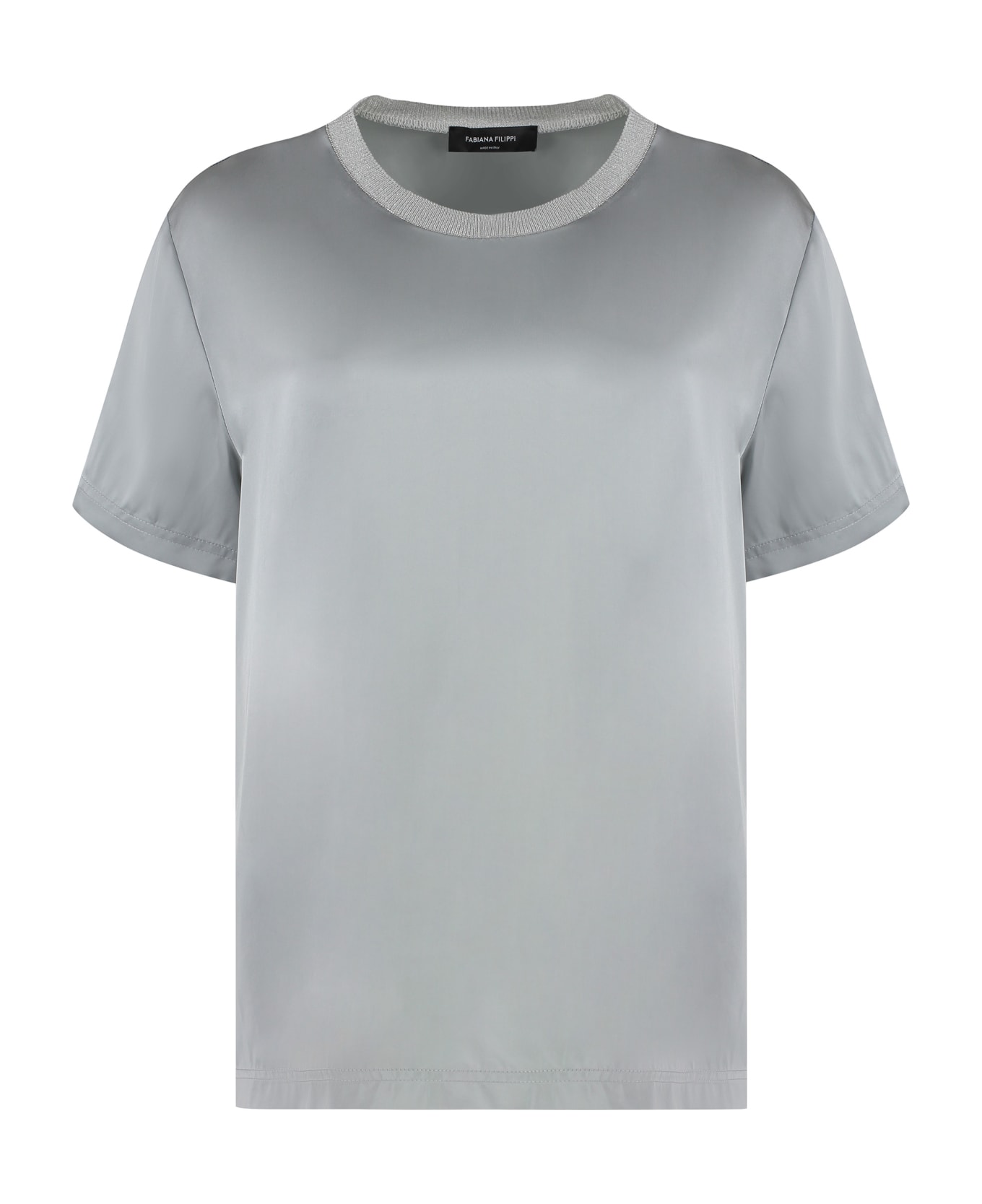 Fabiana Filippi Viscose Top - Grey Tシャツ