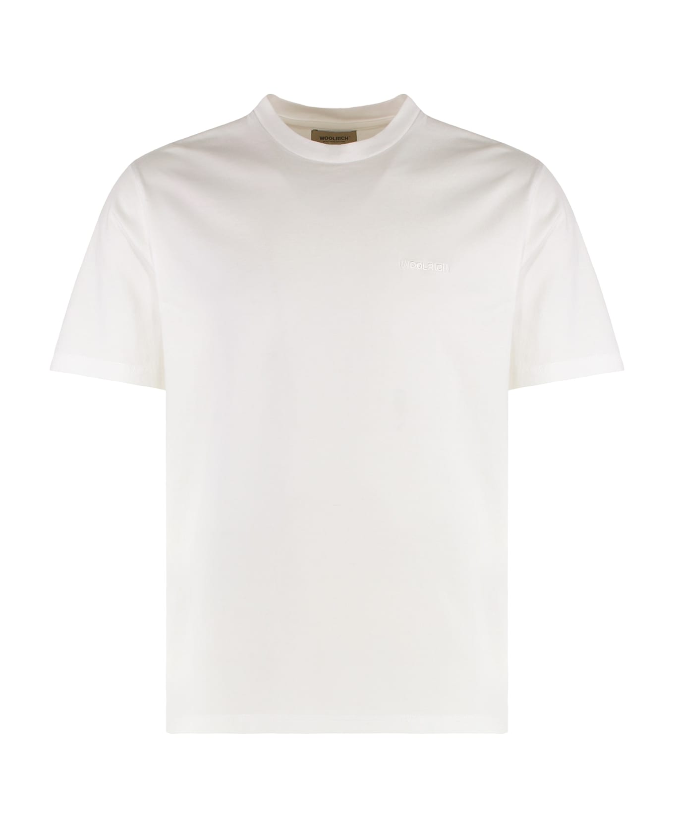Woolrich Cotton Crew-neck T-shirt - White シャツ