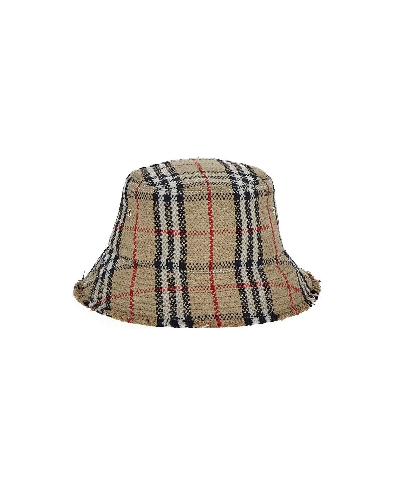 Burberry Check Bouclè Bucket Hat - Archive beige chk 帽子