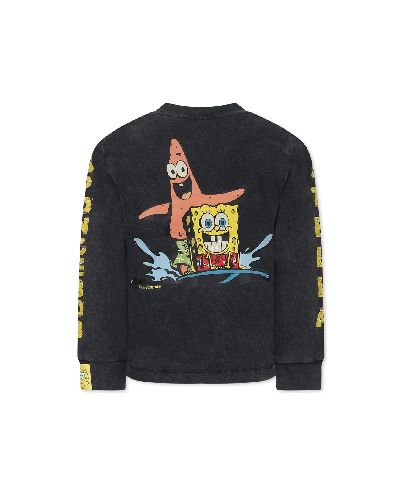 Stella McCartney Kids Grey T-shirt For Boy With Spongebob - Grey