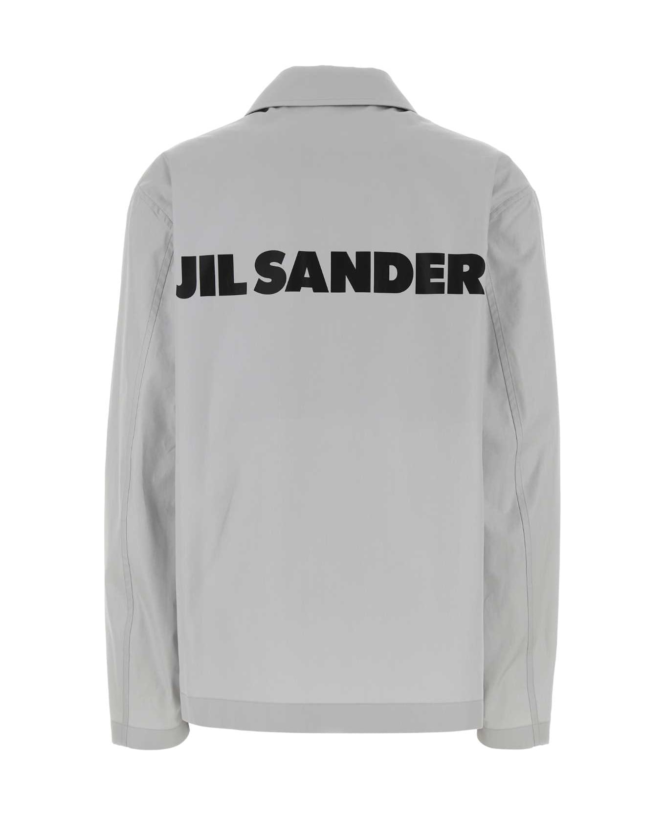 Jil Sander Light Grey Taffeta Jacket - PALE GREY