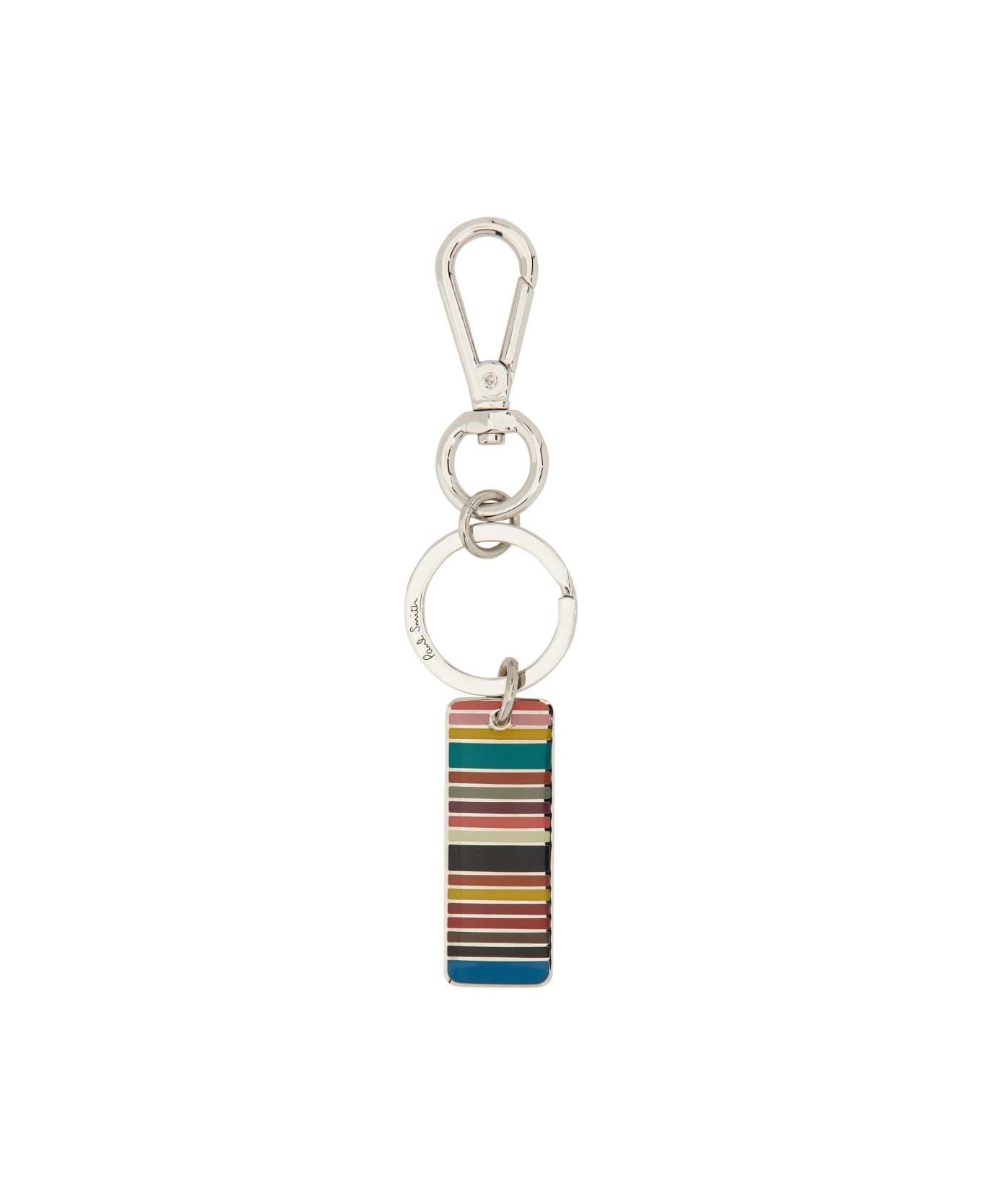 PS by Paul Smith Key Holder With Logo Keyring - MULTI COLOURED