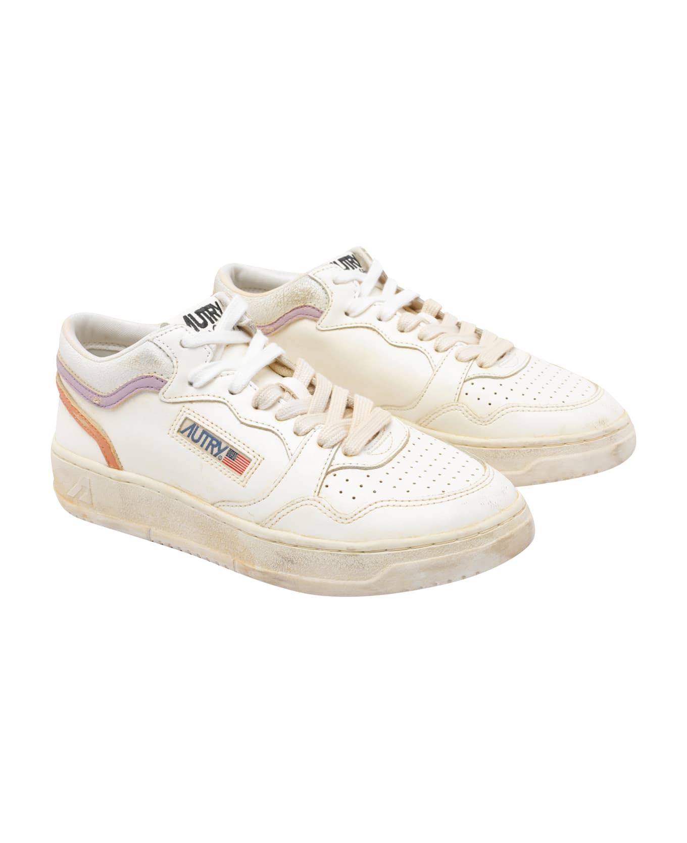Autry Med-way Super Vintage Sneakers - White