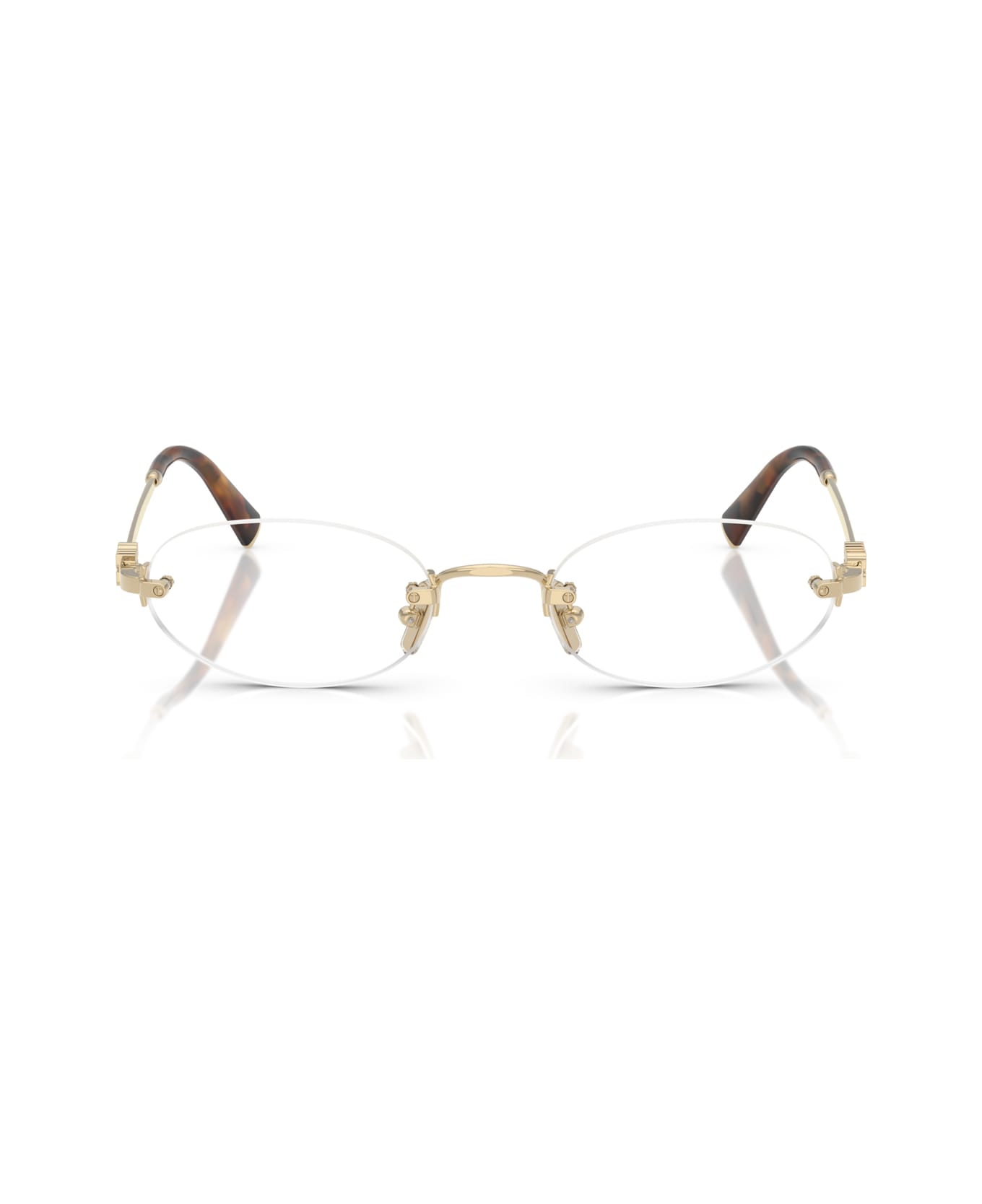 Miu Miu 0mu 53wv Zvn1o1 Oro Pallido Glasses - Oro