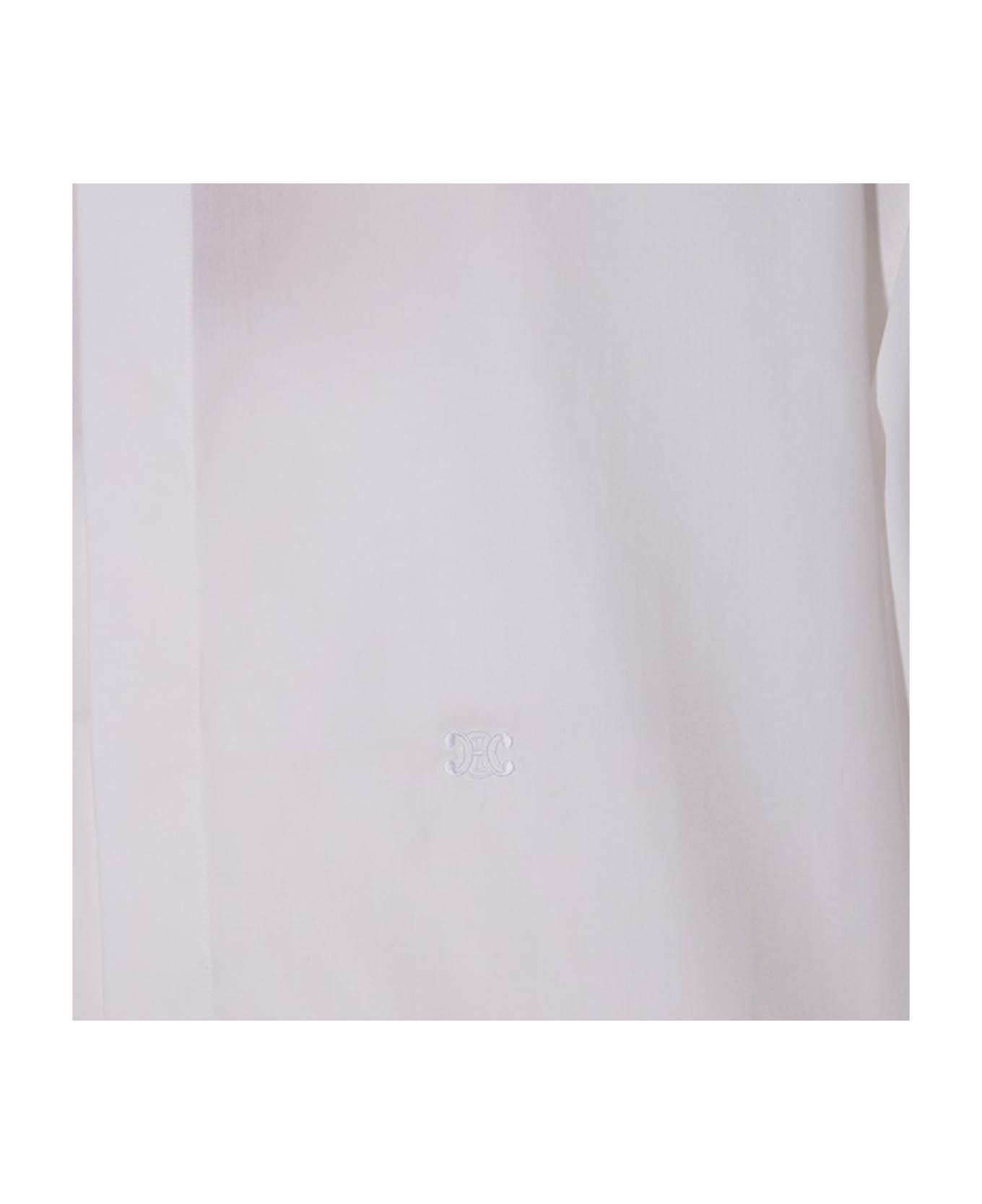 Celine Cotton Poplin Shirt - White