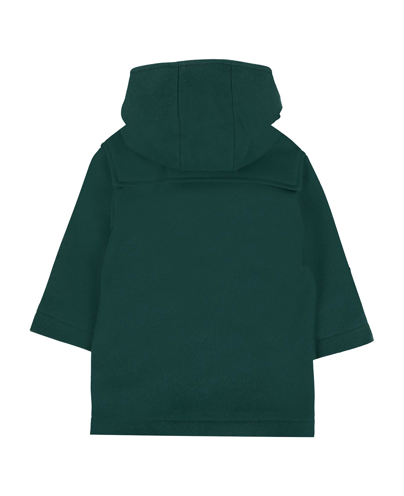Fendi Green Coat For Babykids With Patch - Green