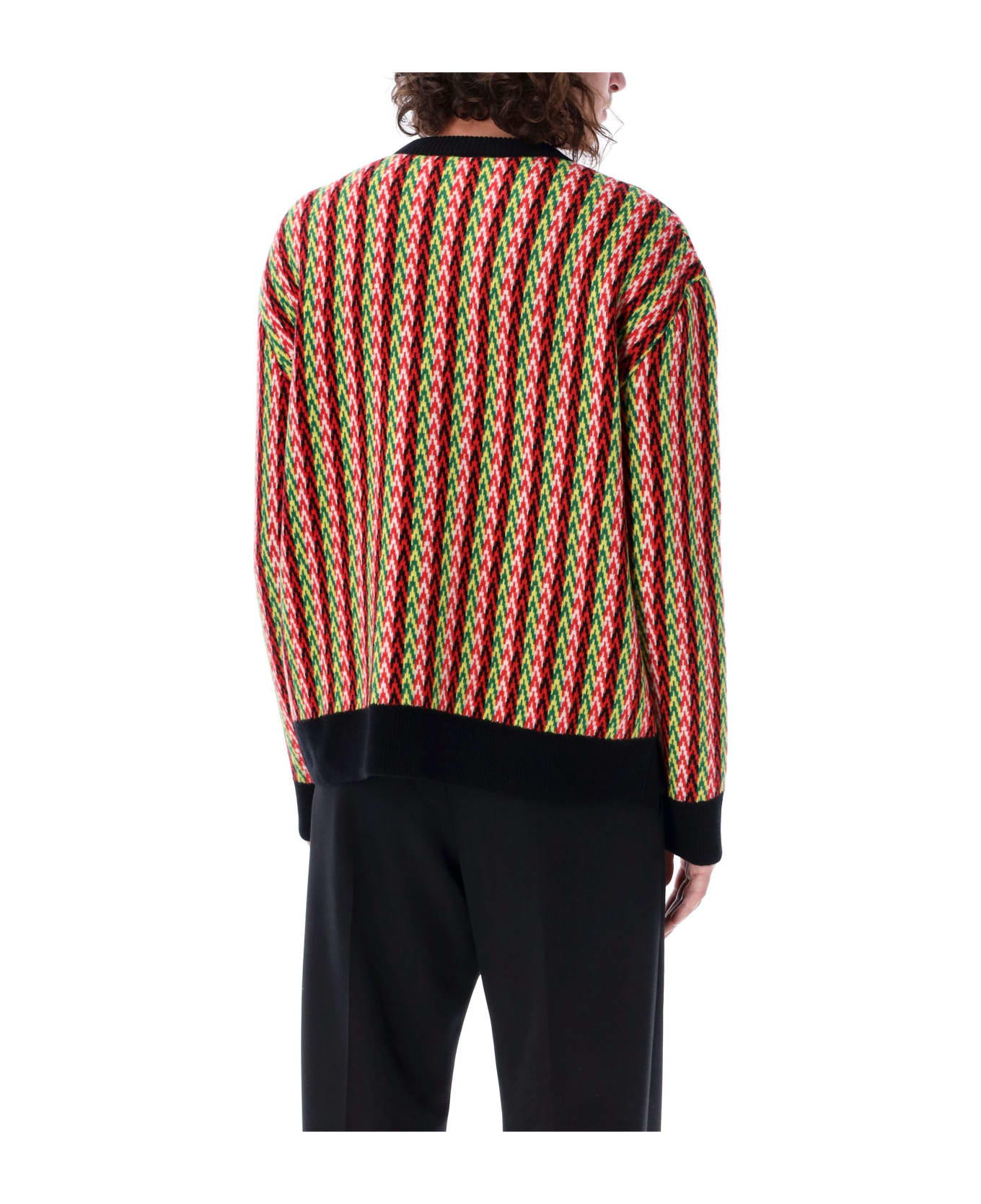 Lanvin Chevron Knit Sweater - MULTICOLOR