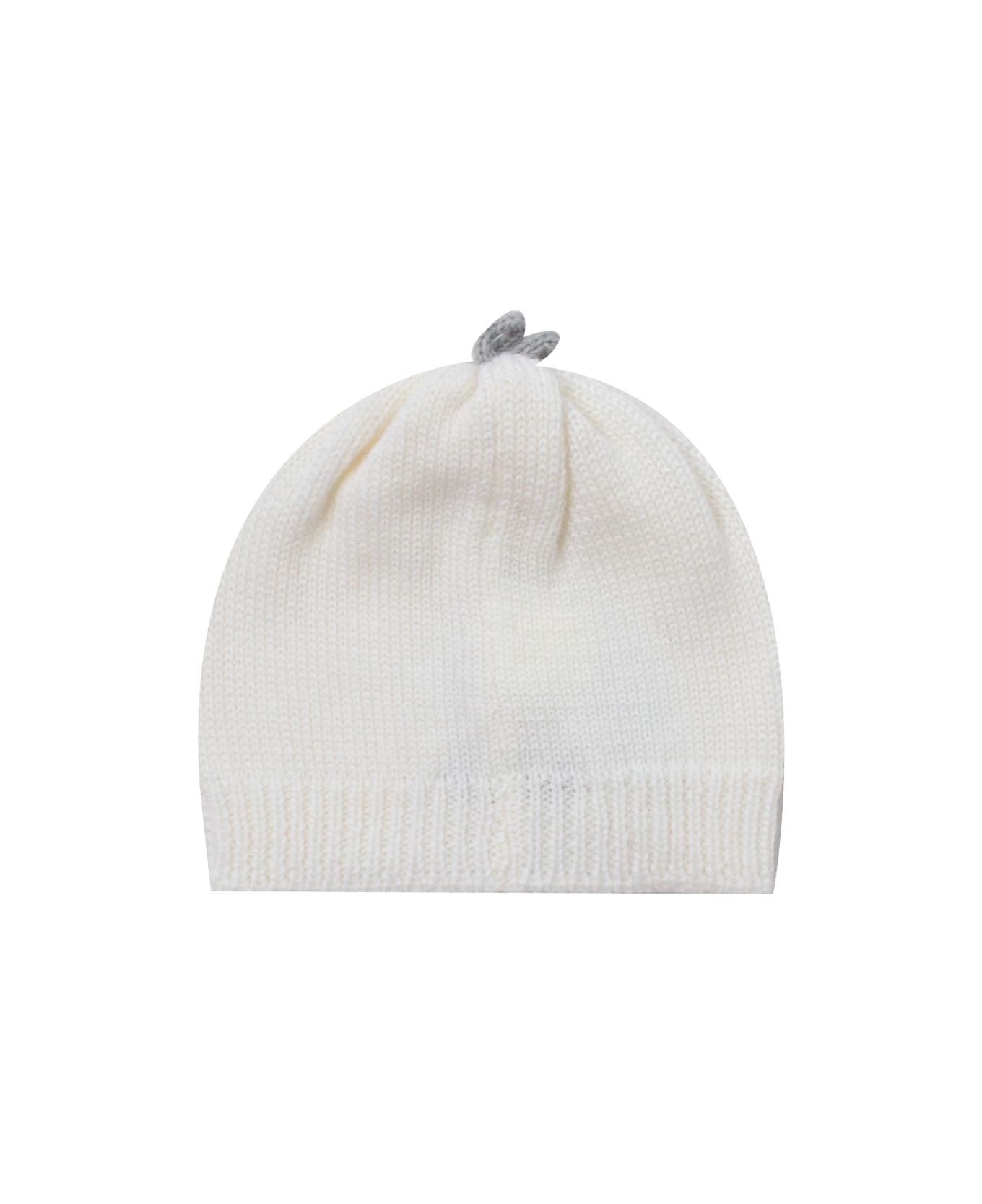 Piccola Giuggiola Wool Knit Hat - White