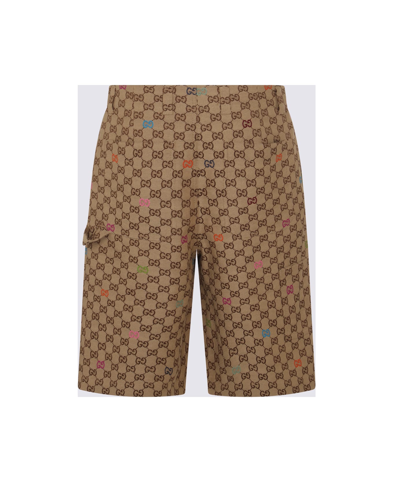 Gucci Beige Cotton Shorts - CAMELORANGEMC