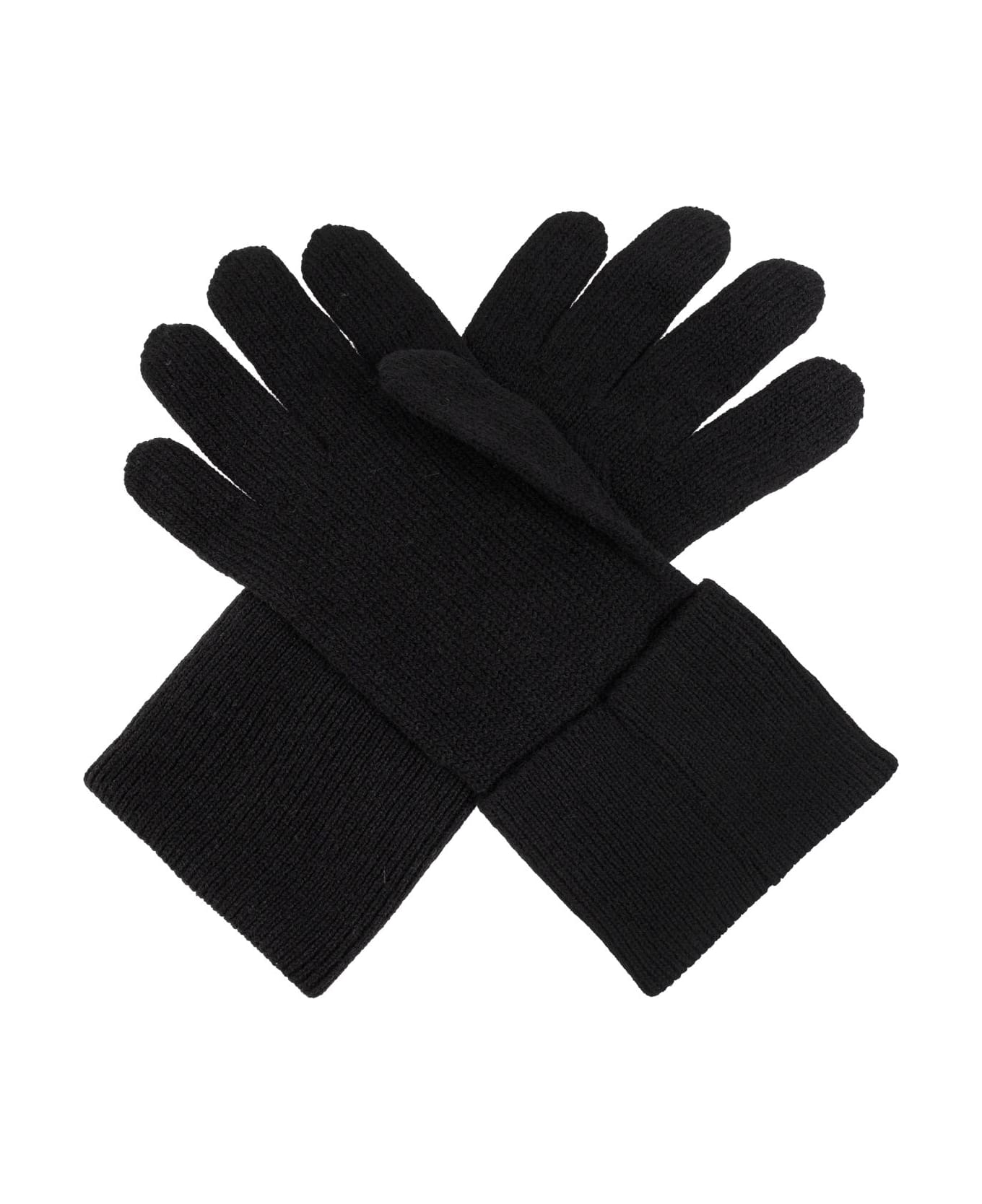 Dsquared2 Wool Gloves - Black White