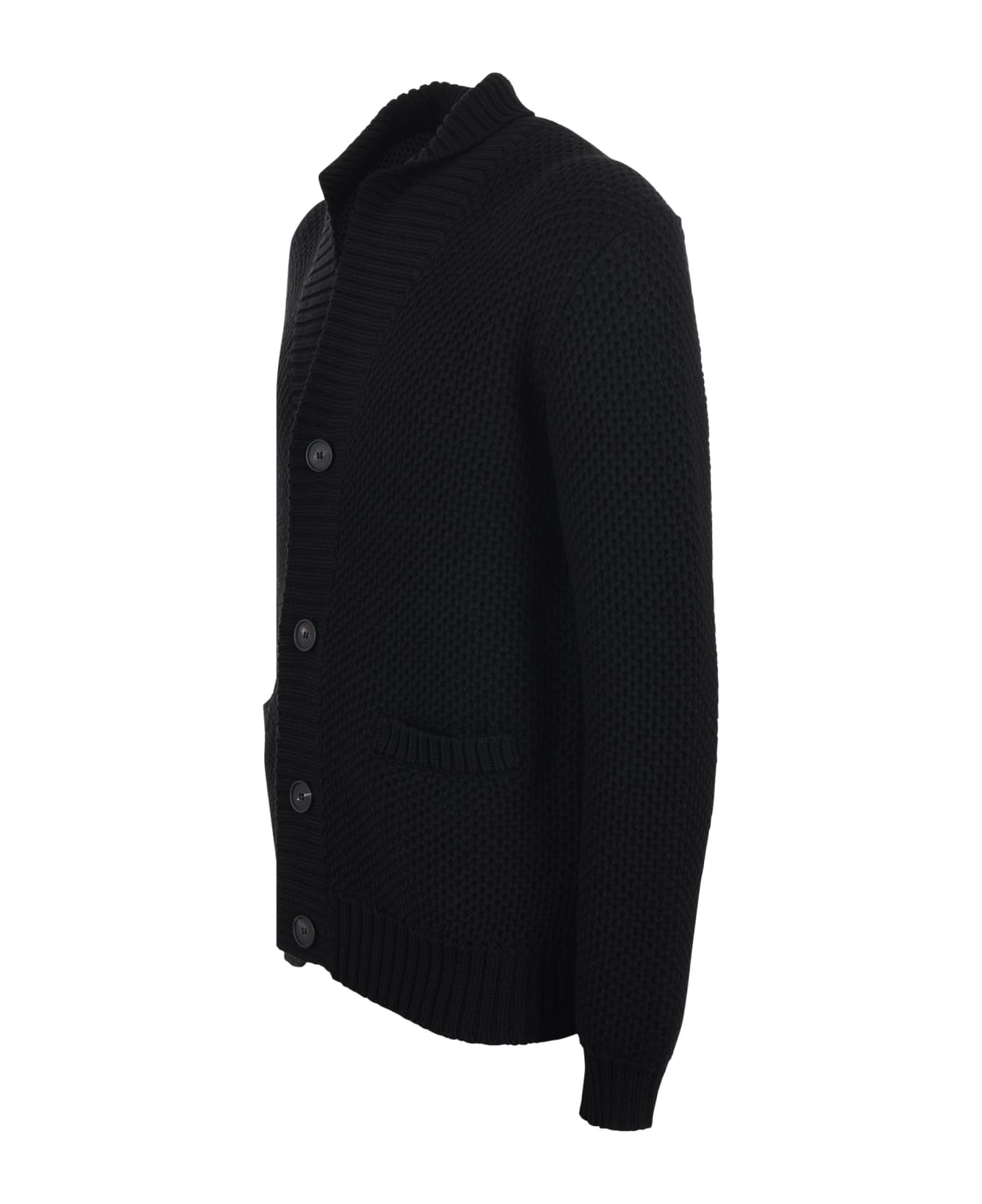 Tagliatore Knitted Buttoned Cardigan - Nero ニットウェア