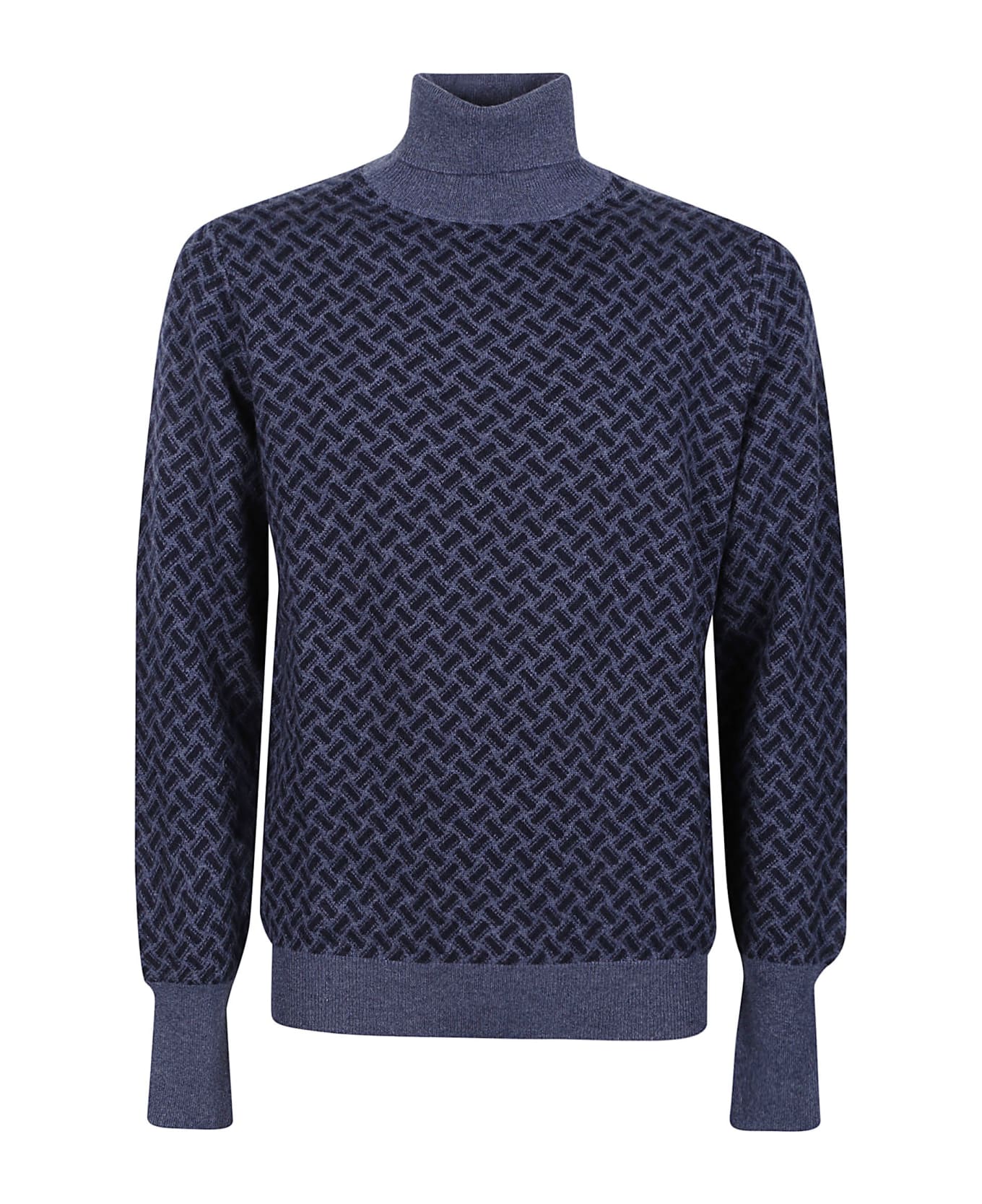 Drumohr Turtleneck Sweater - Blu ニットウェア
