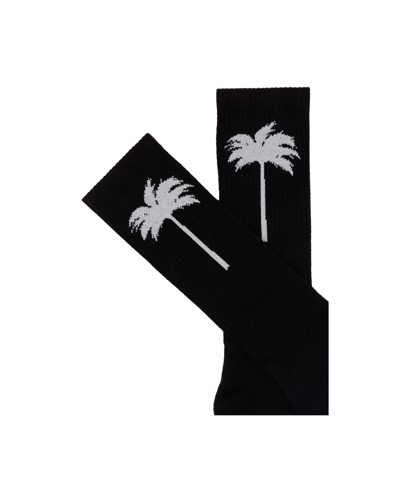 Palm Angels Palm Socks - Black/white