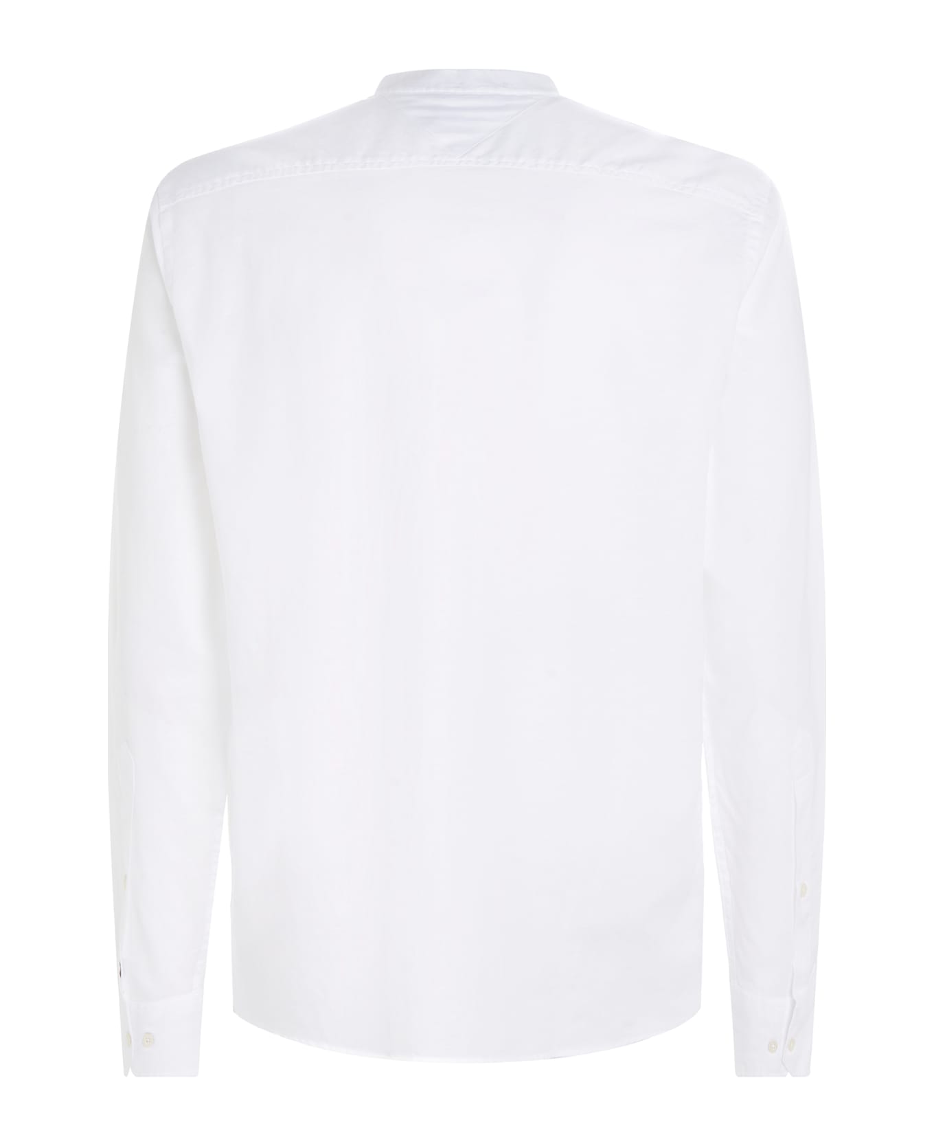 Tommy Hilfiger Regular Fit Shirt In Dobby Fabric - OPTIC WHITE