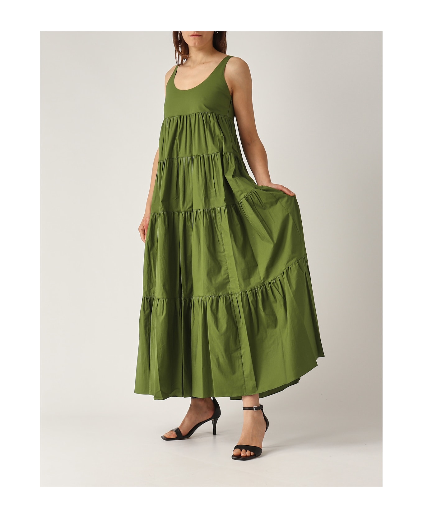Michael Kors V Neck Tier Dress Dress - PRATO