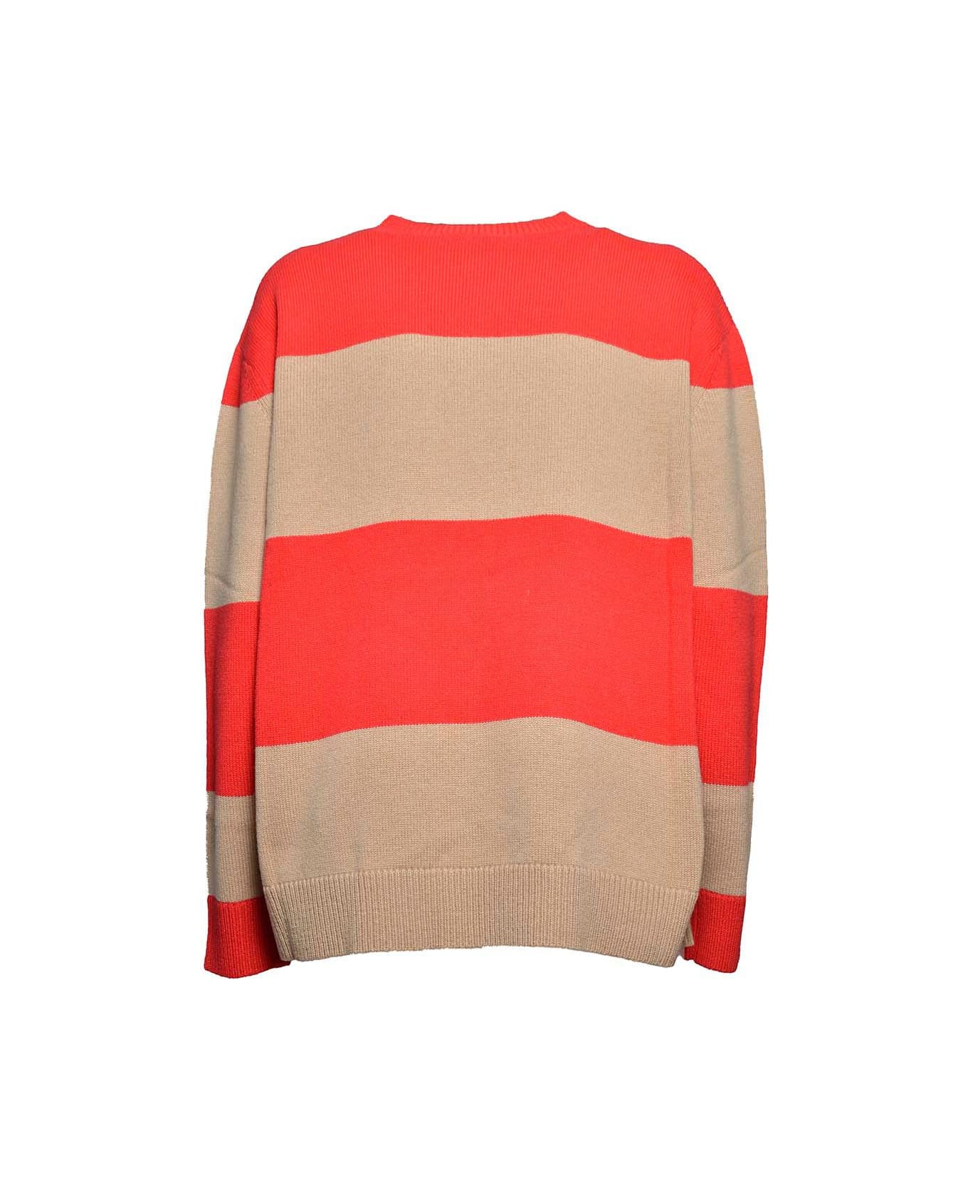 Max Mara Star Patterned Crewneck Jumper - Red