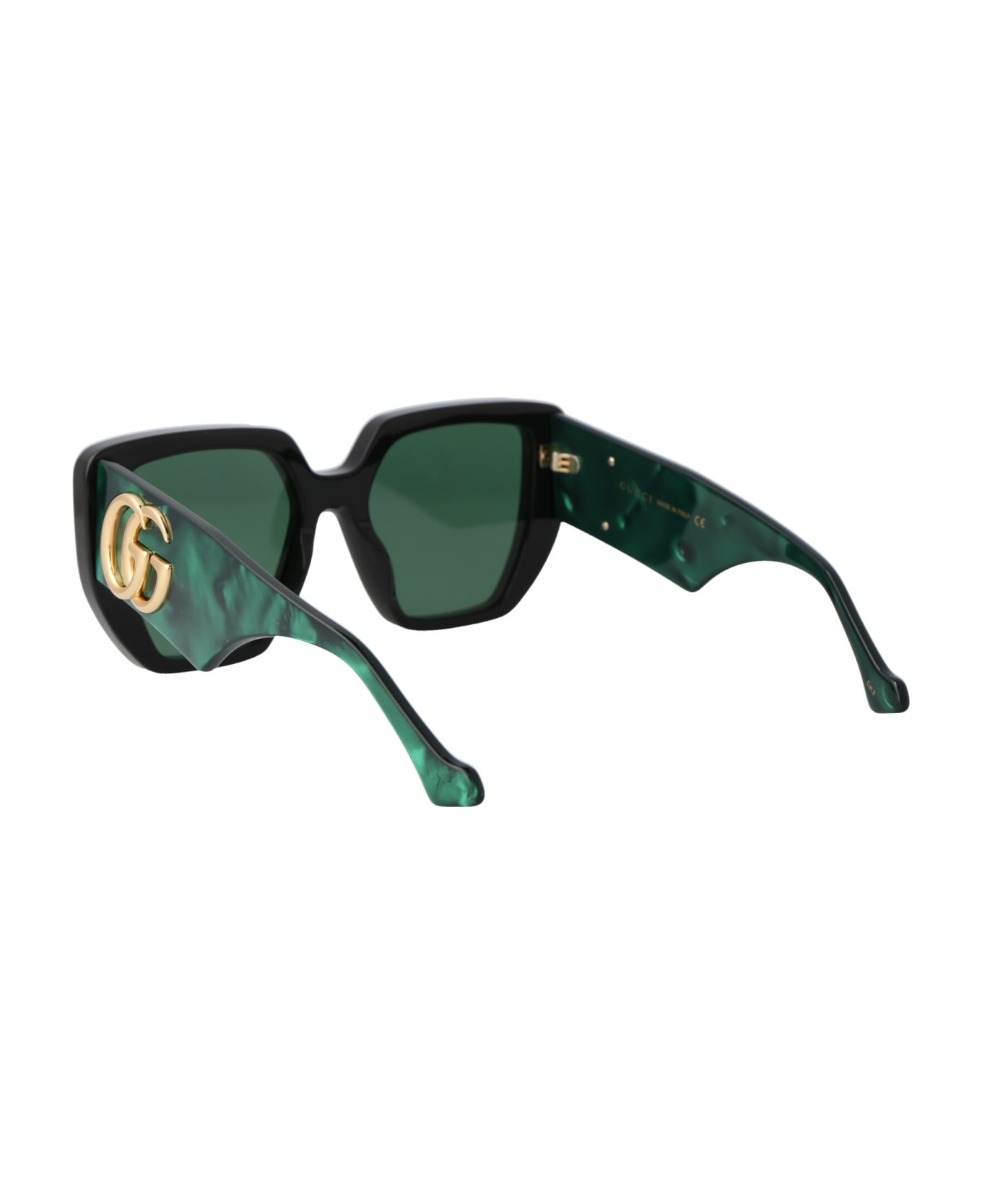 Gucci Eyewear Gg0956s Sunglasses - 001 BLACK GREEN GREEN