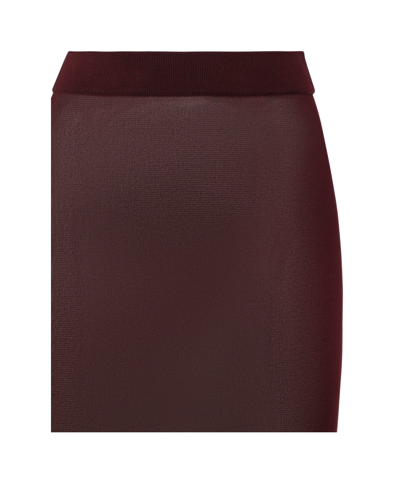 Saint Laurent Nylon Collant Skirt - Prune