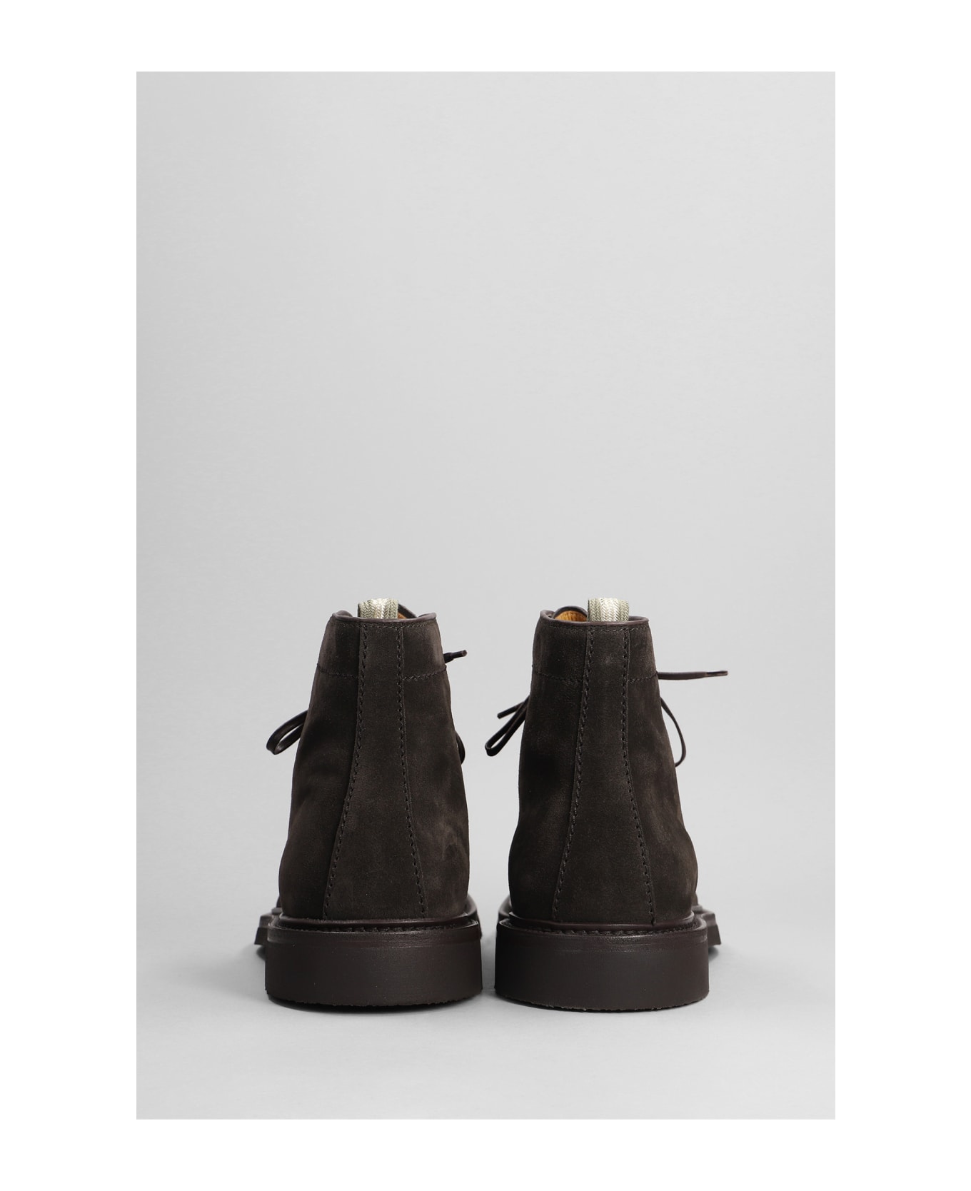 Officine Creative Hopkins Flexi Ankle Boots In Brown Suede - brown