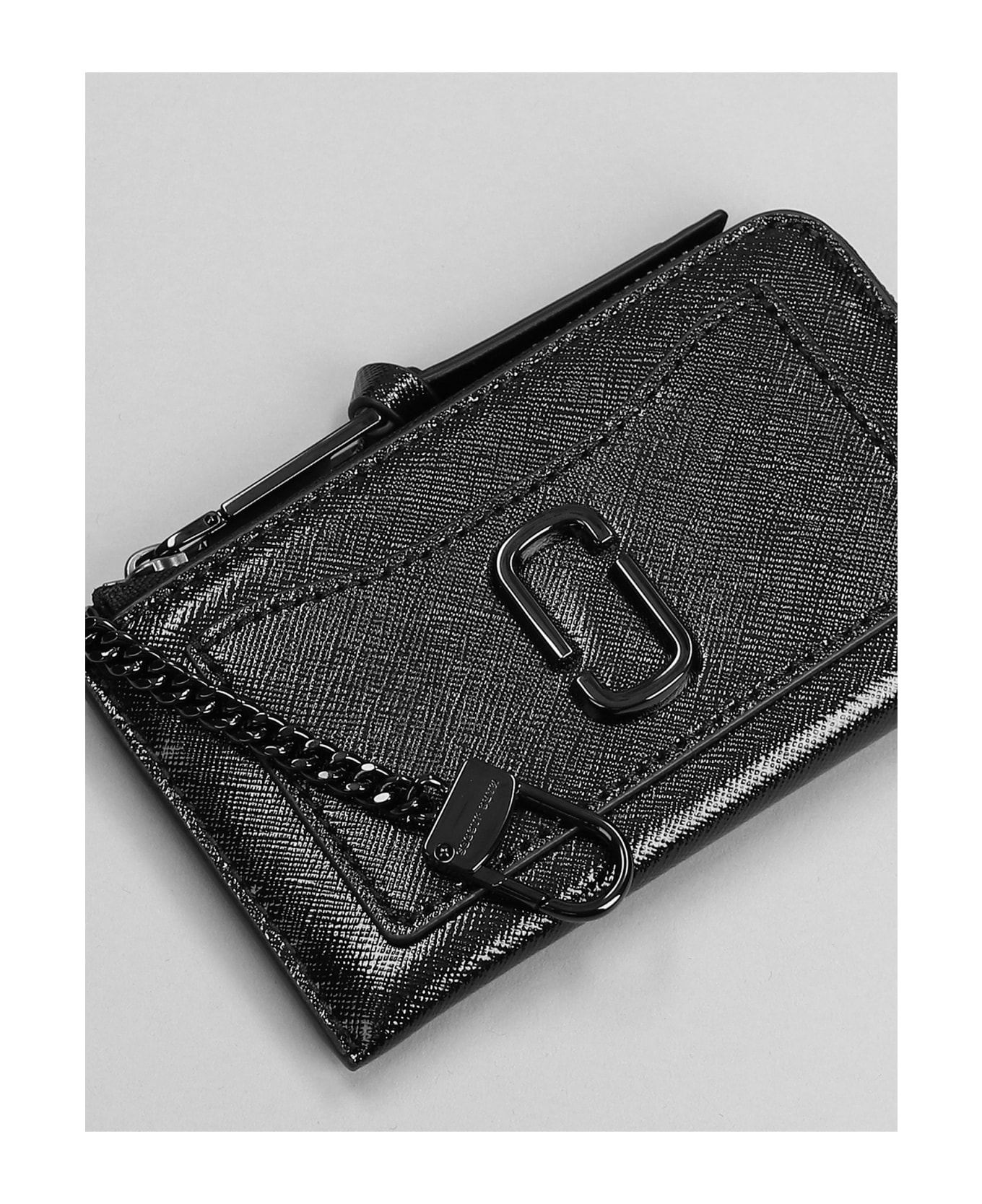 Marc Jacobs The Top Zip Multi Wallet In Black Leather - NERO