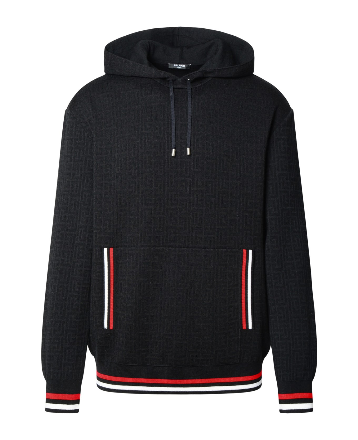 Balmain Merino Wool Blend Sweater - Black