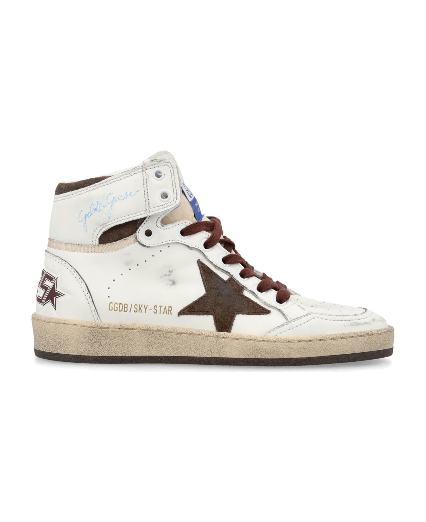 Golden Goose Sky Star Sneakers Woman - WH/BEIGE/CHOC/BRW