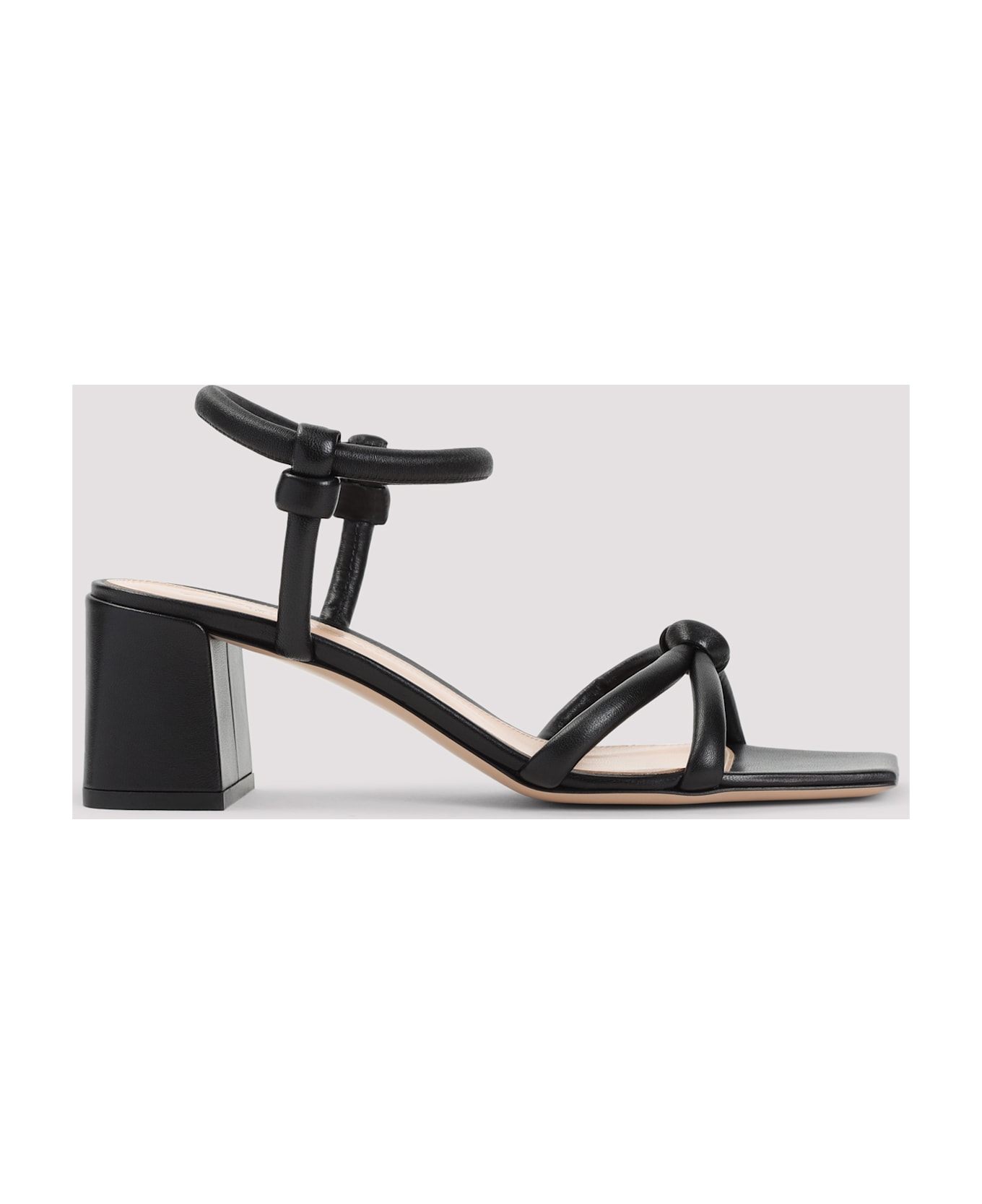 Gianvito Rossi Nappa Leather Sandals - Nero Black