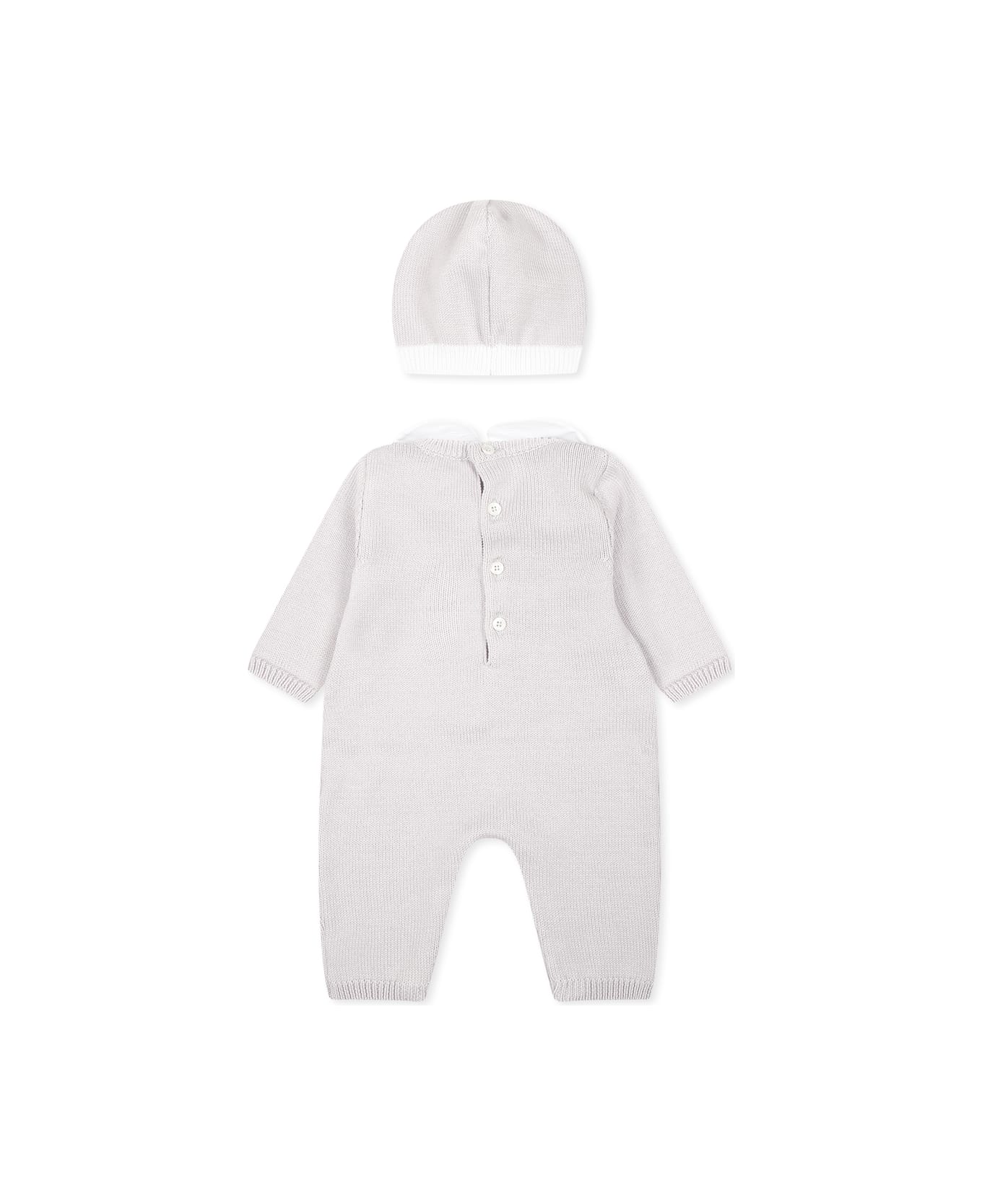 Etro Grey Babygrow Set For Babykids With Pegaso - Grey